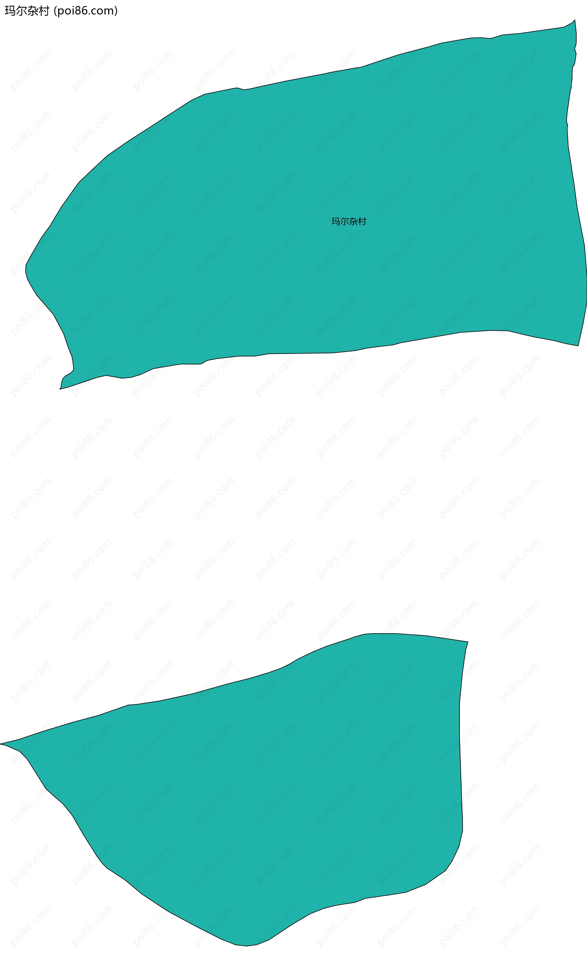 玛尔杂村边界地图