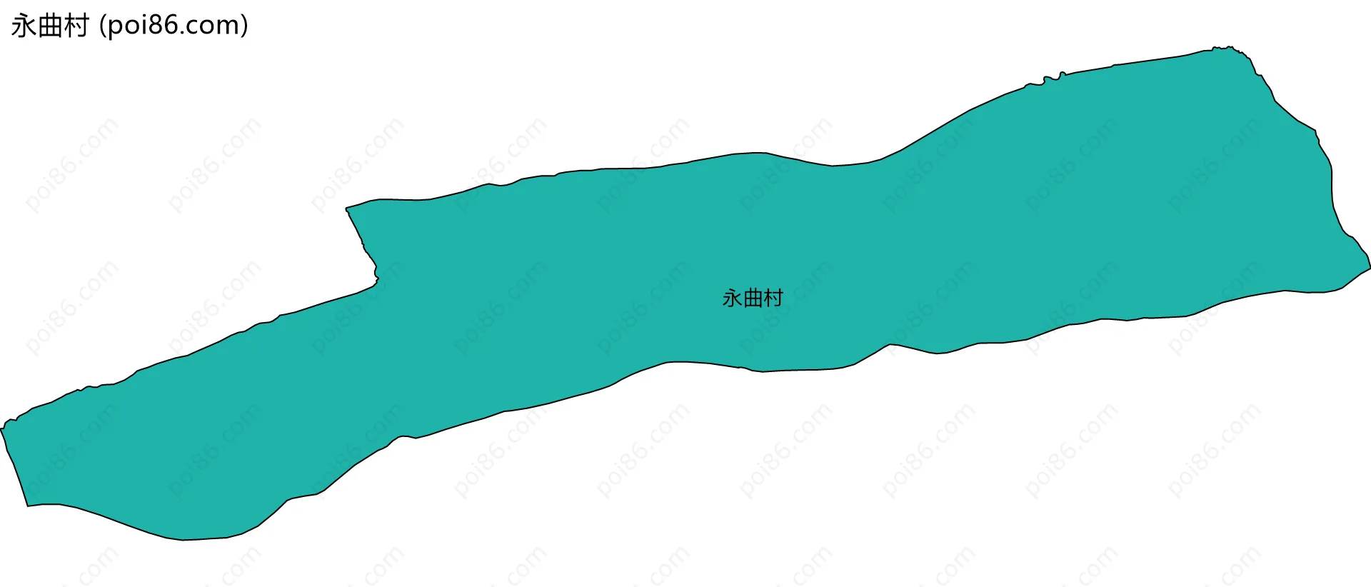 永曲村边界地图