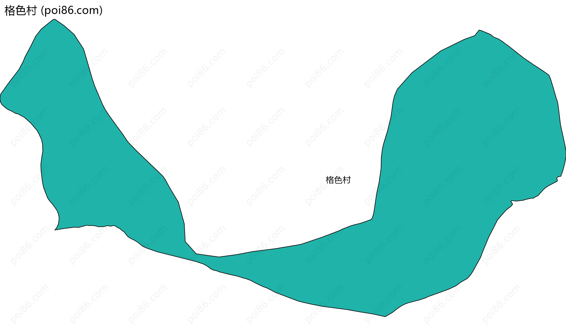 格色村边界地图