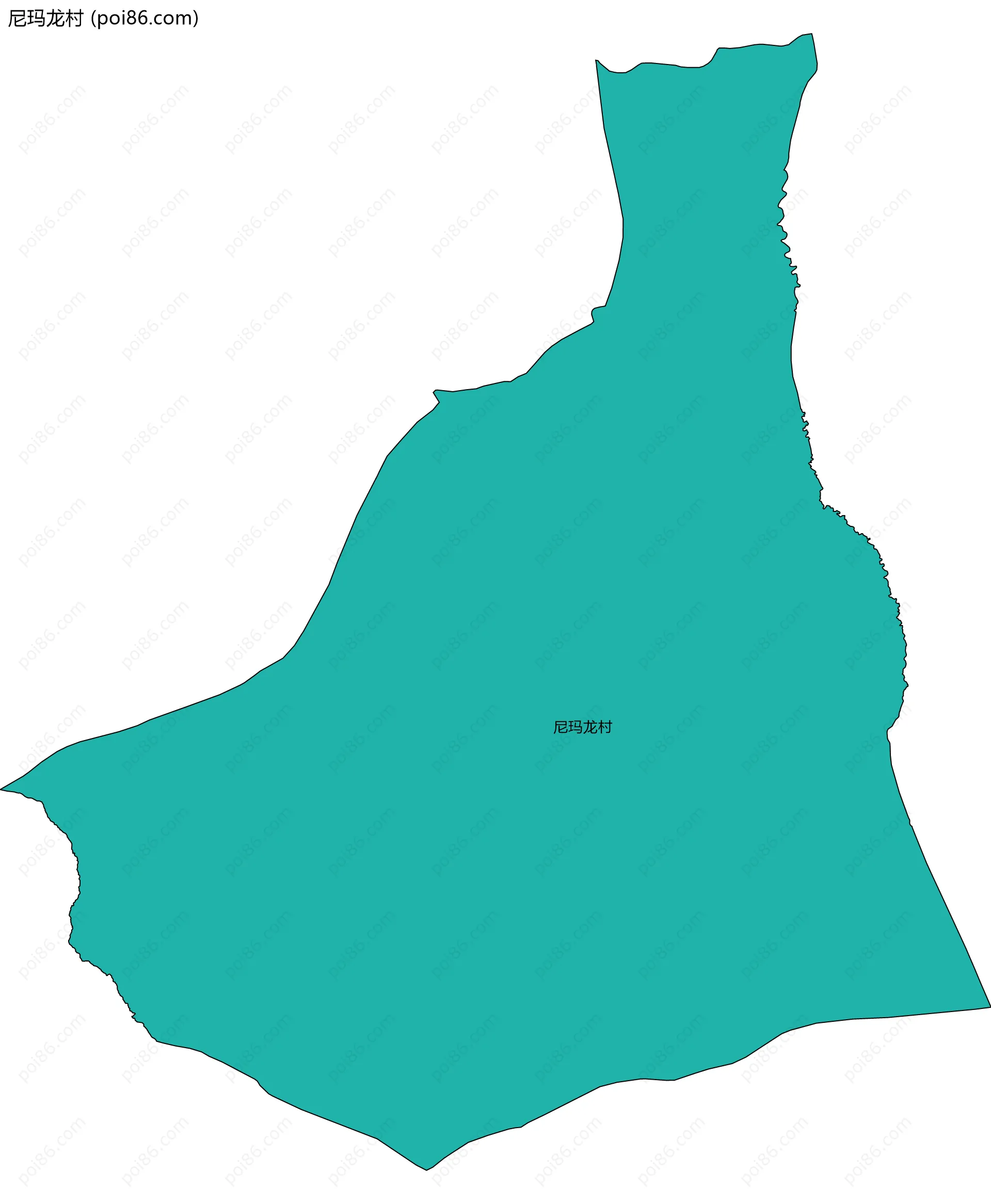 尼玛龙村边界地图