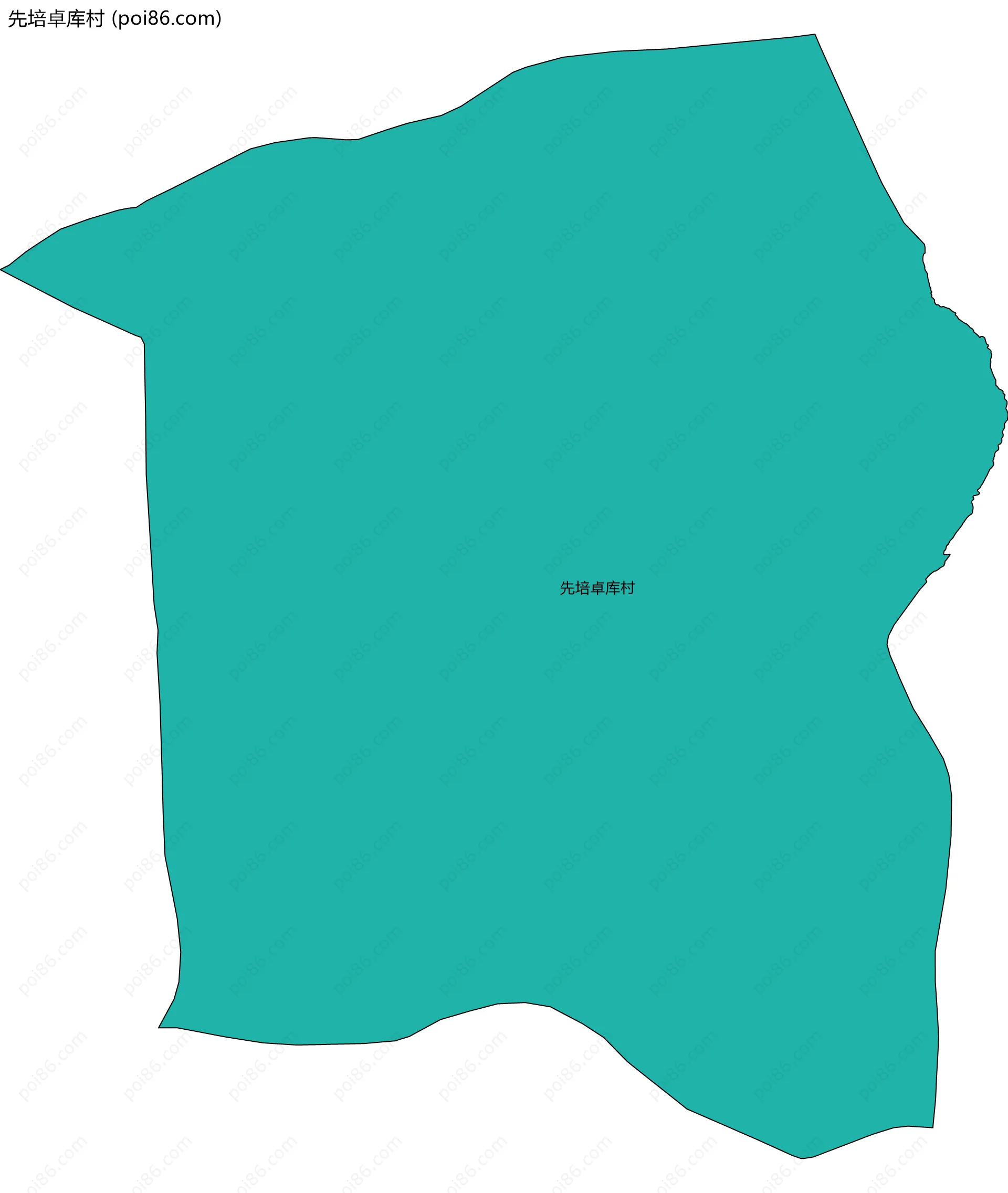 先培卓库村边界地图