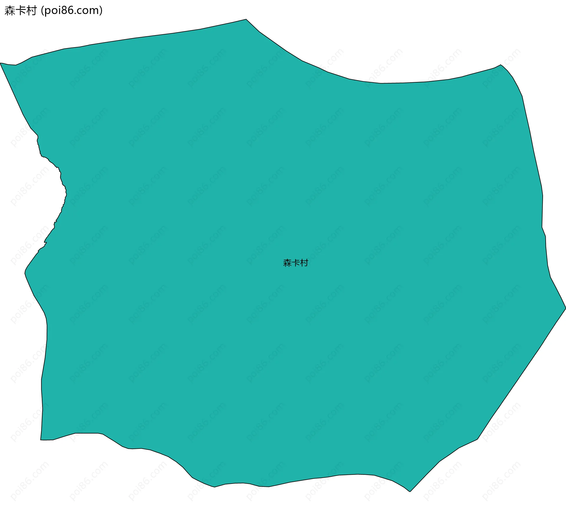 森卡村边界地图