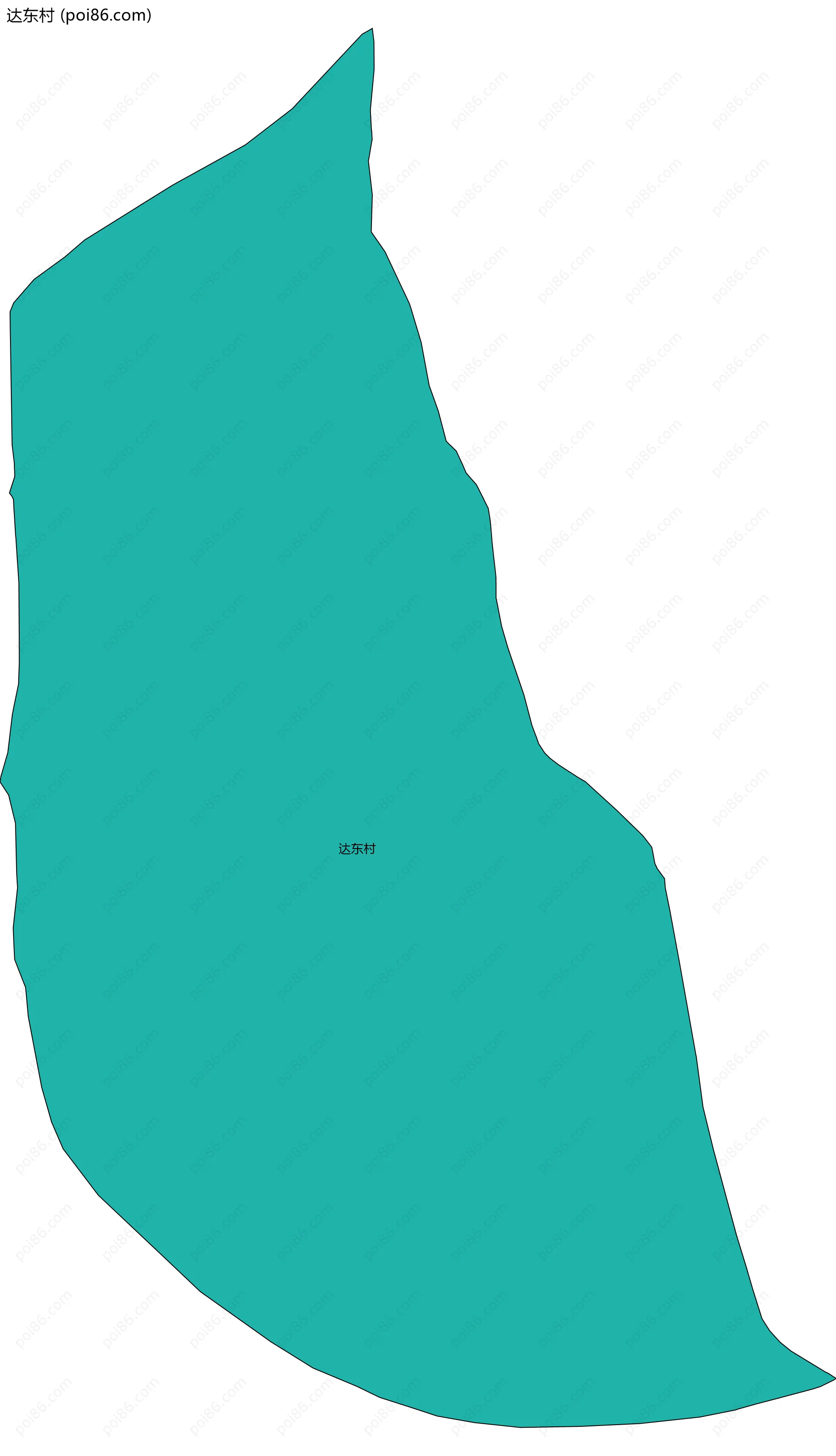 达东村边界地图