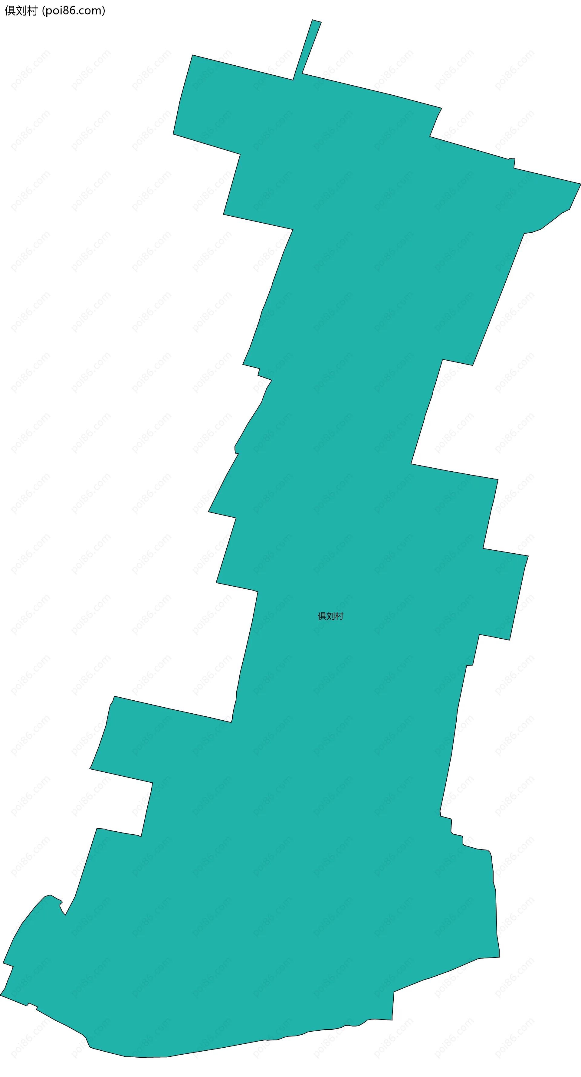 俱刘村边界地图