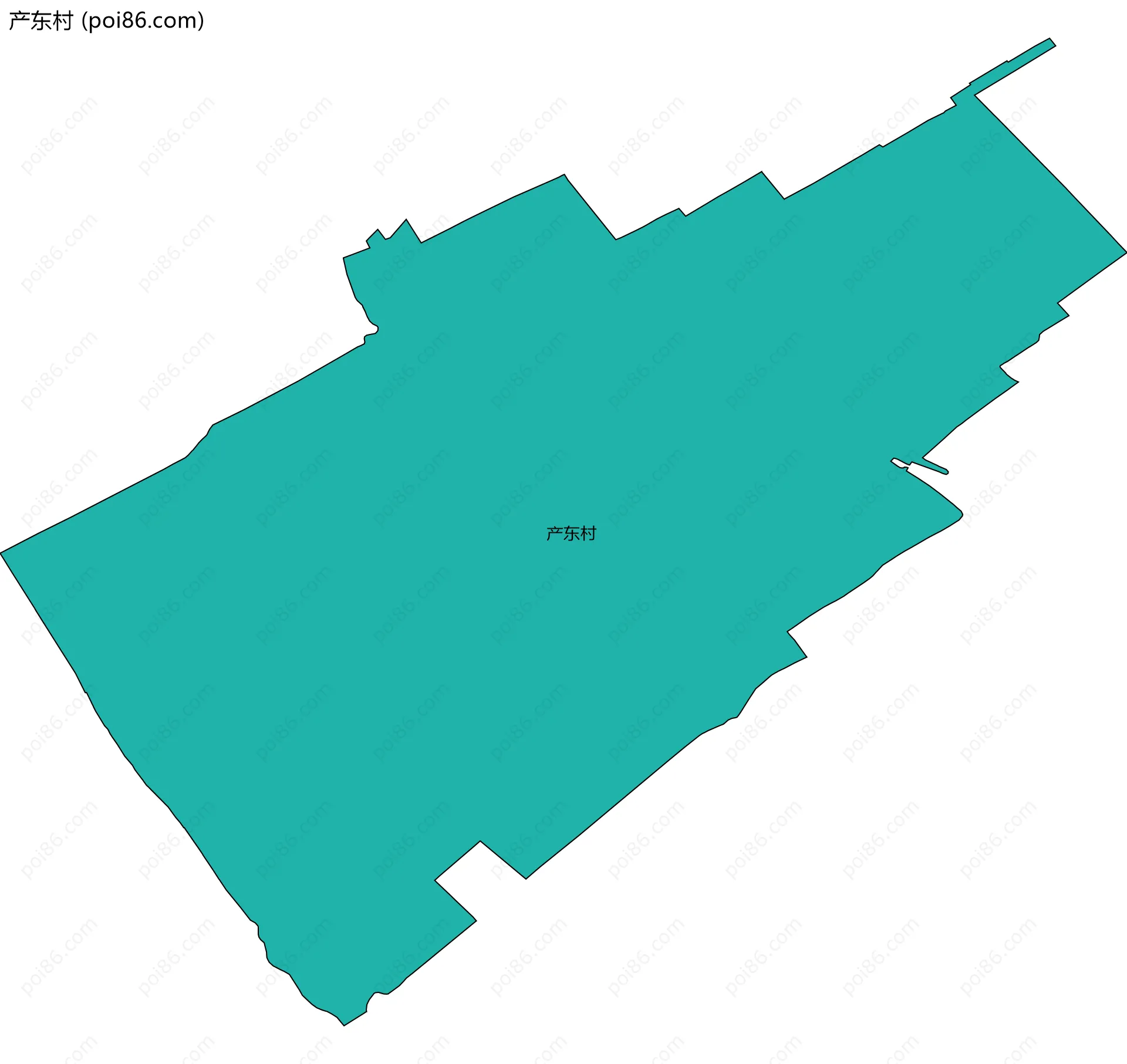 产东村边界地图