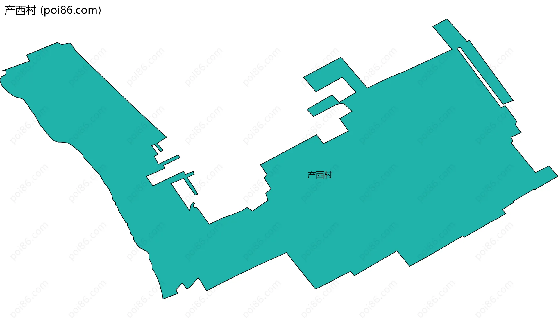 产西村边界地图