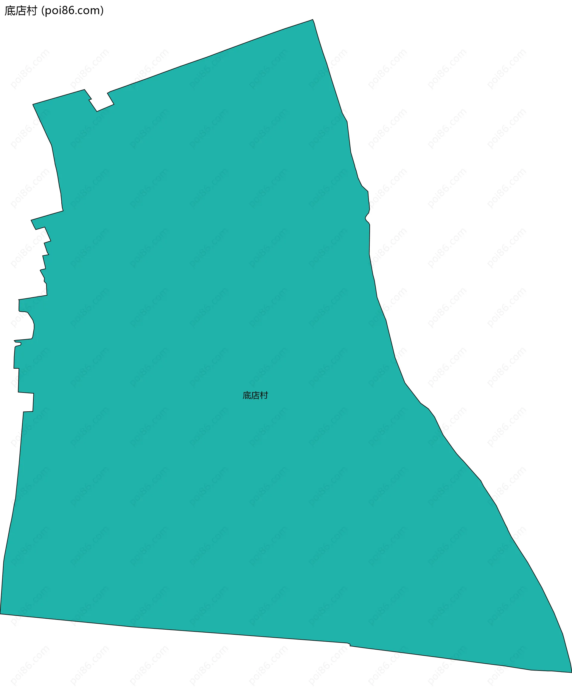 底店村边界地图