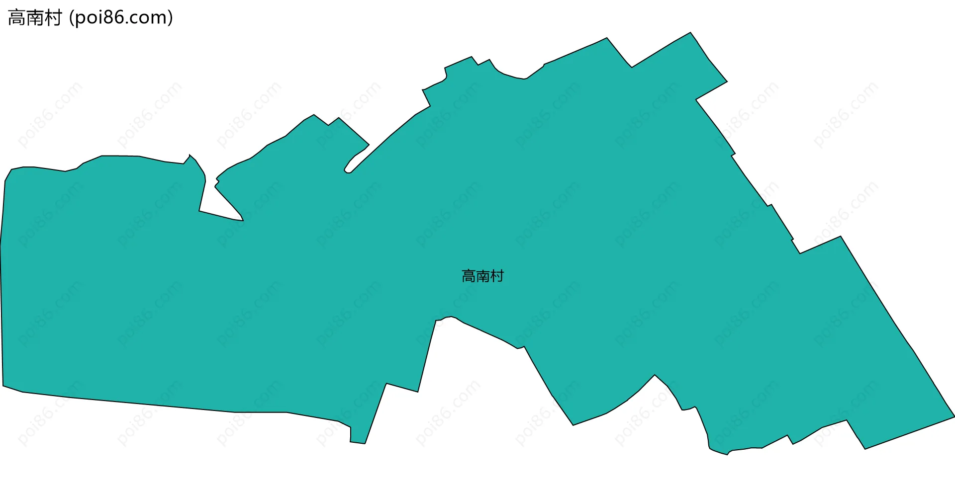 高南村边界地图