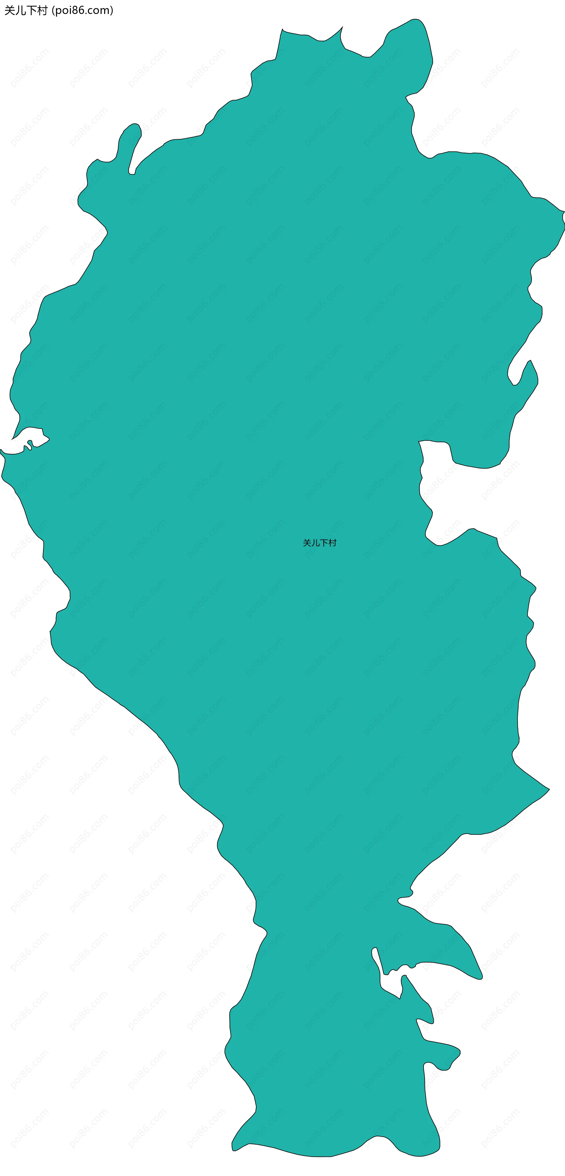 关儿下村边界地图