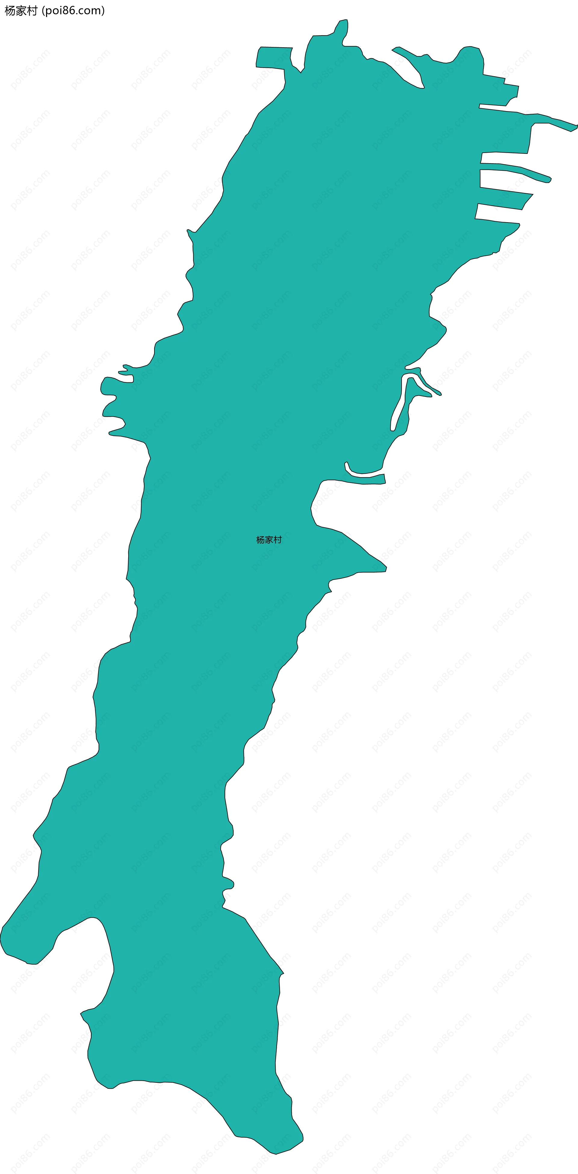 杨家村边界地图