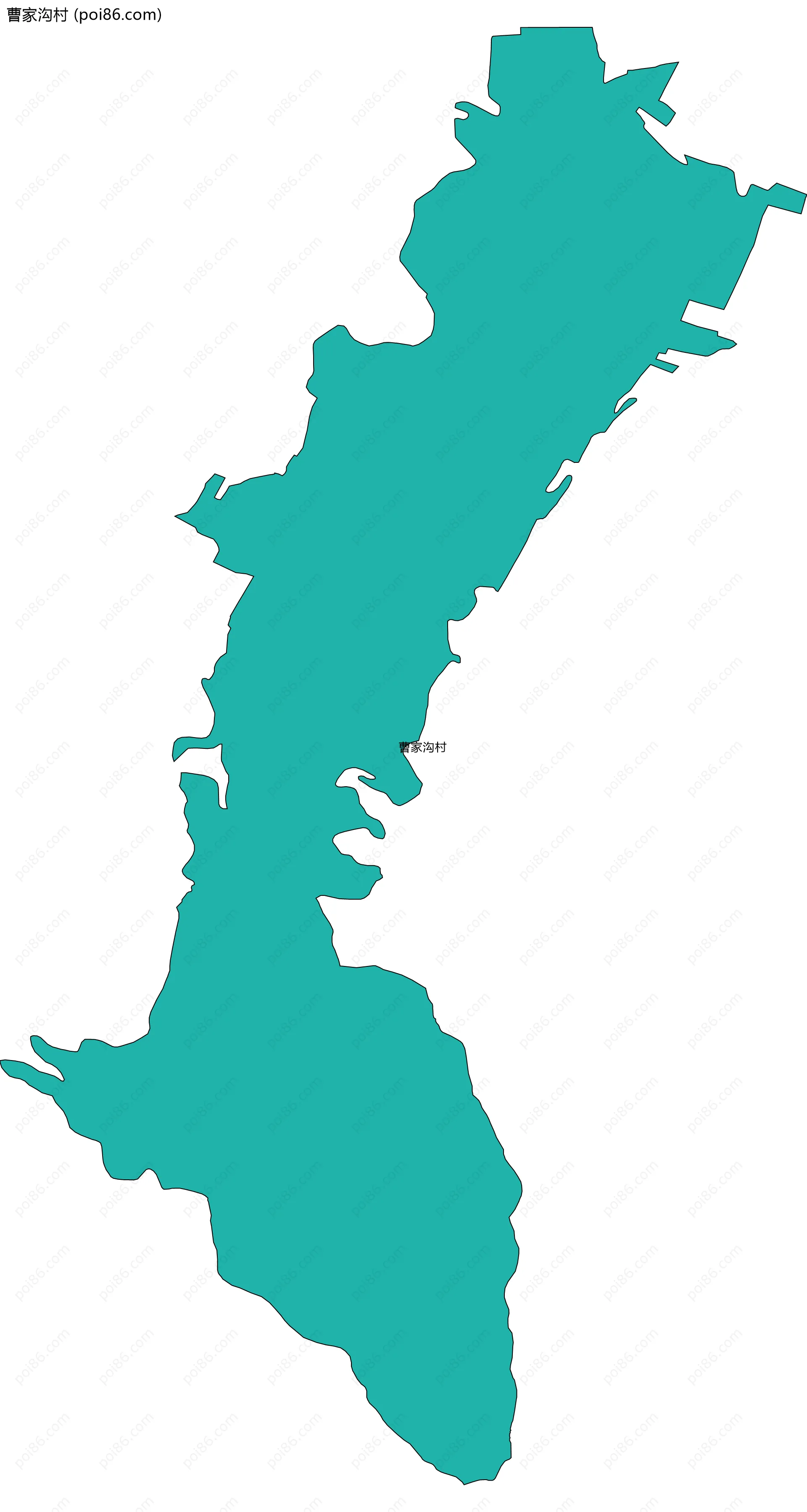 曹家沟村边界地图
