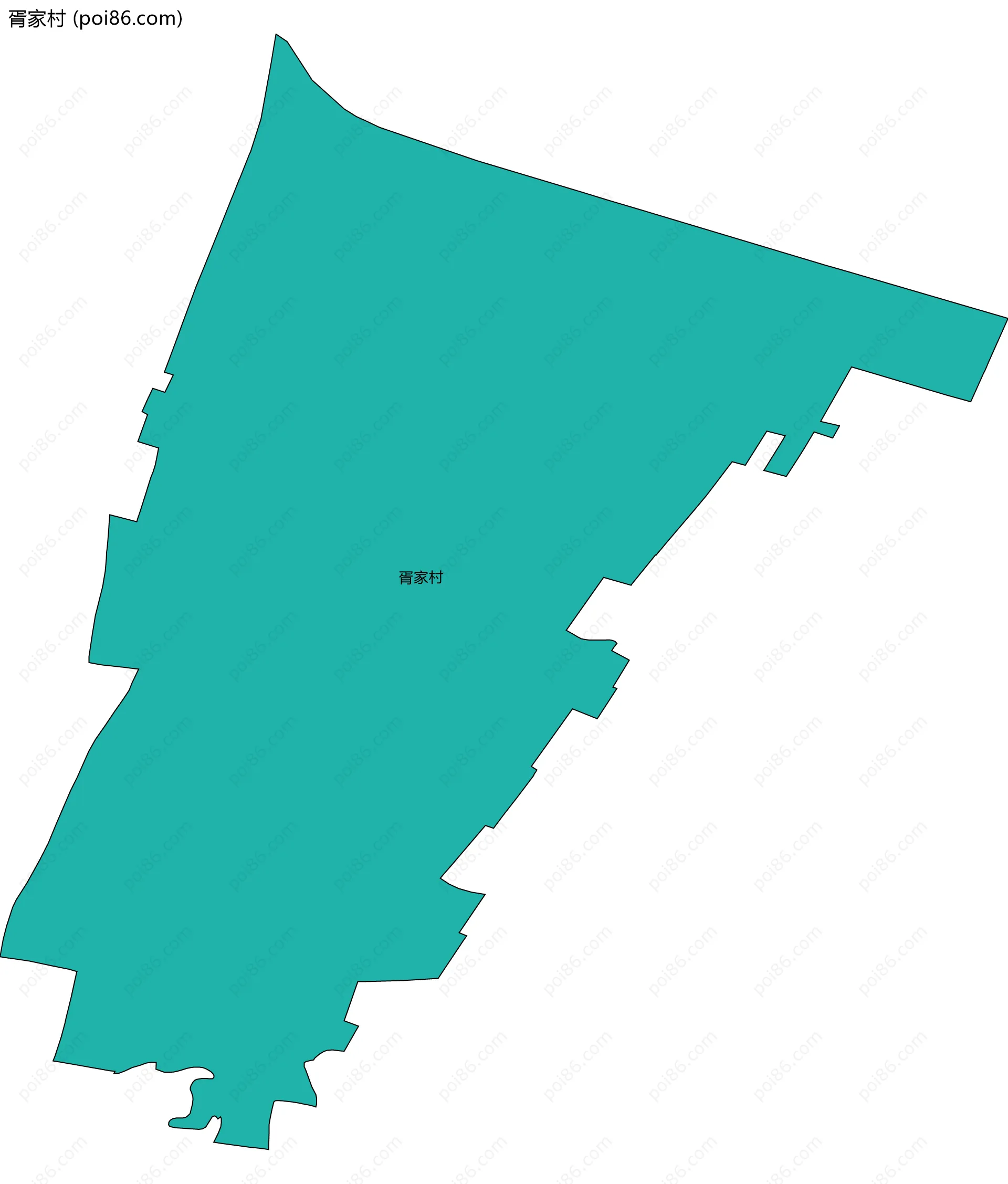 胥家村边界地图