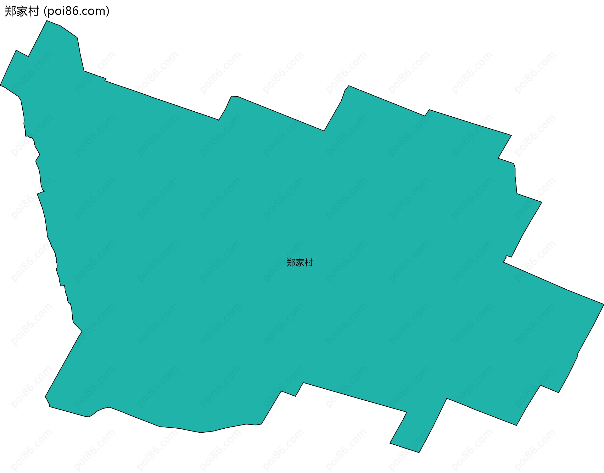 郑家村边界地图