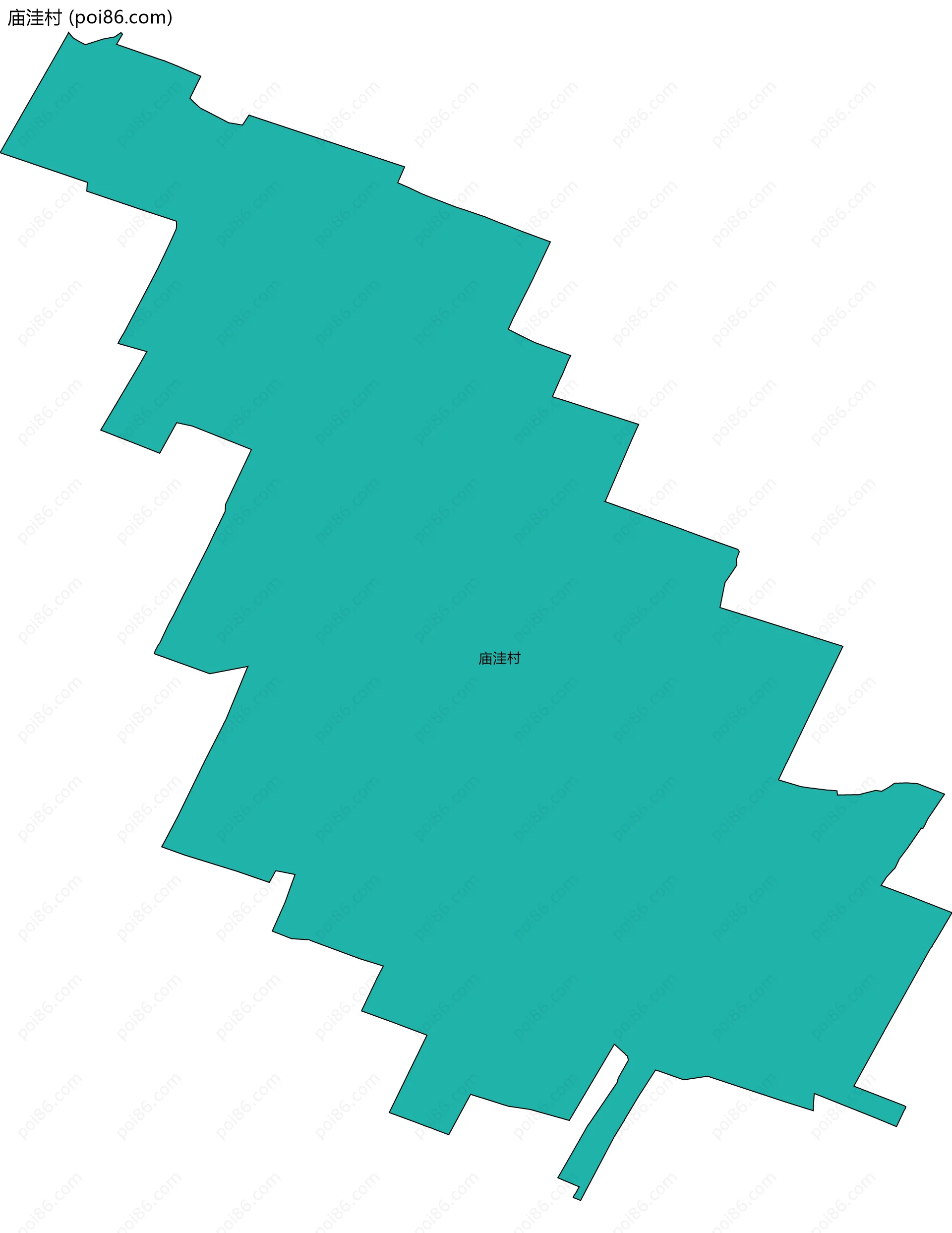 庙洼村边界地图