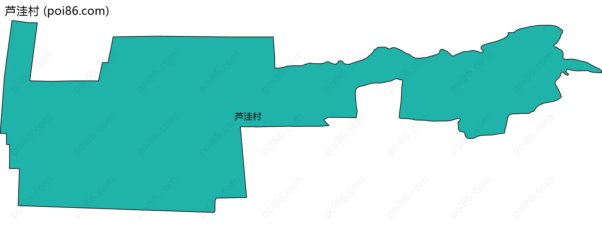 芦洼村边界地图