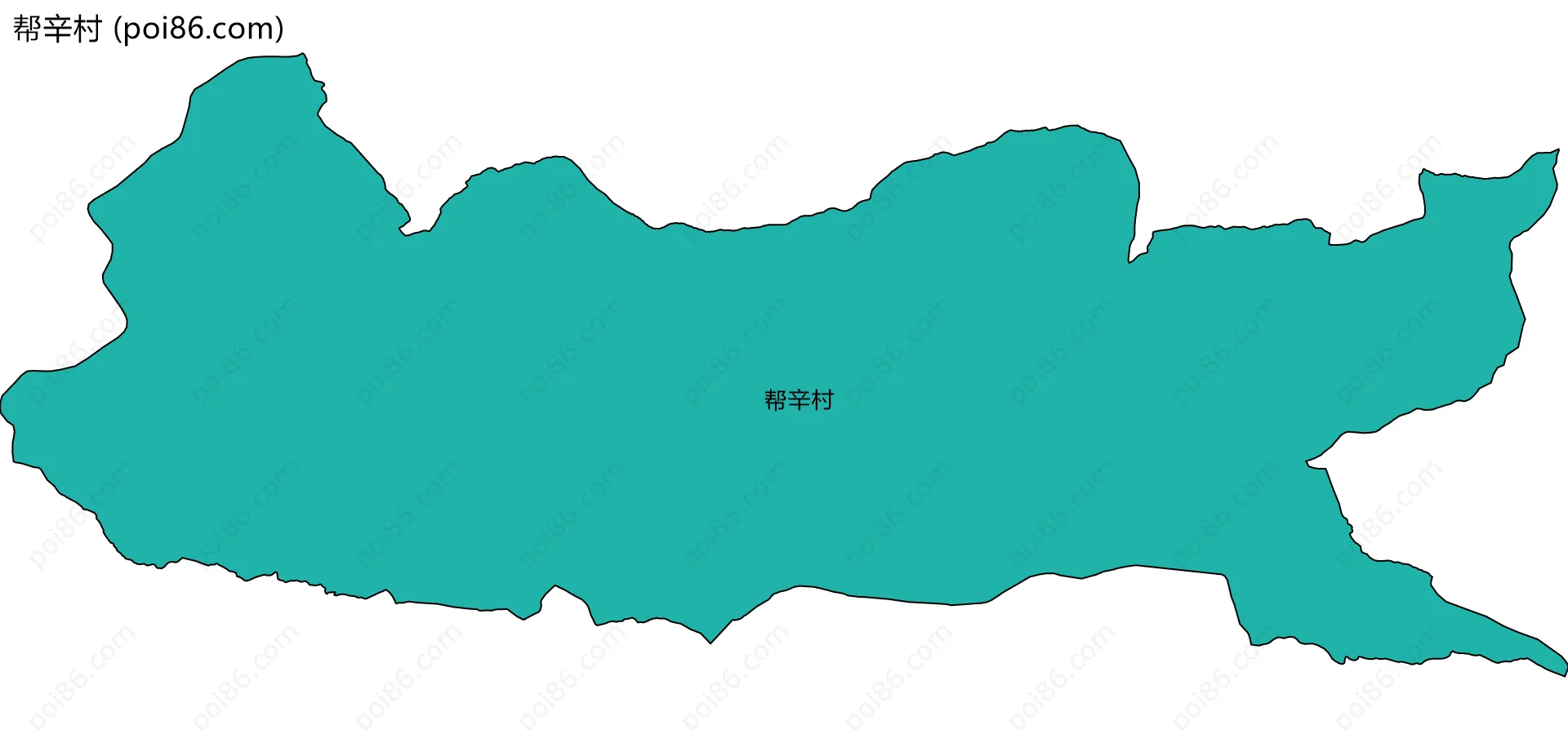 帮辛村边界地图