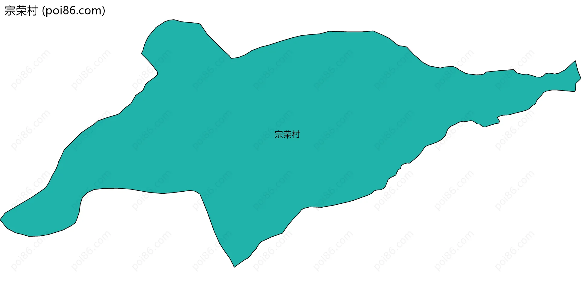 宗荣村边界地图