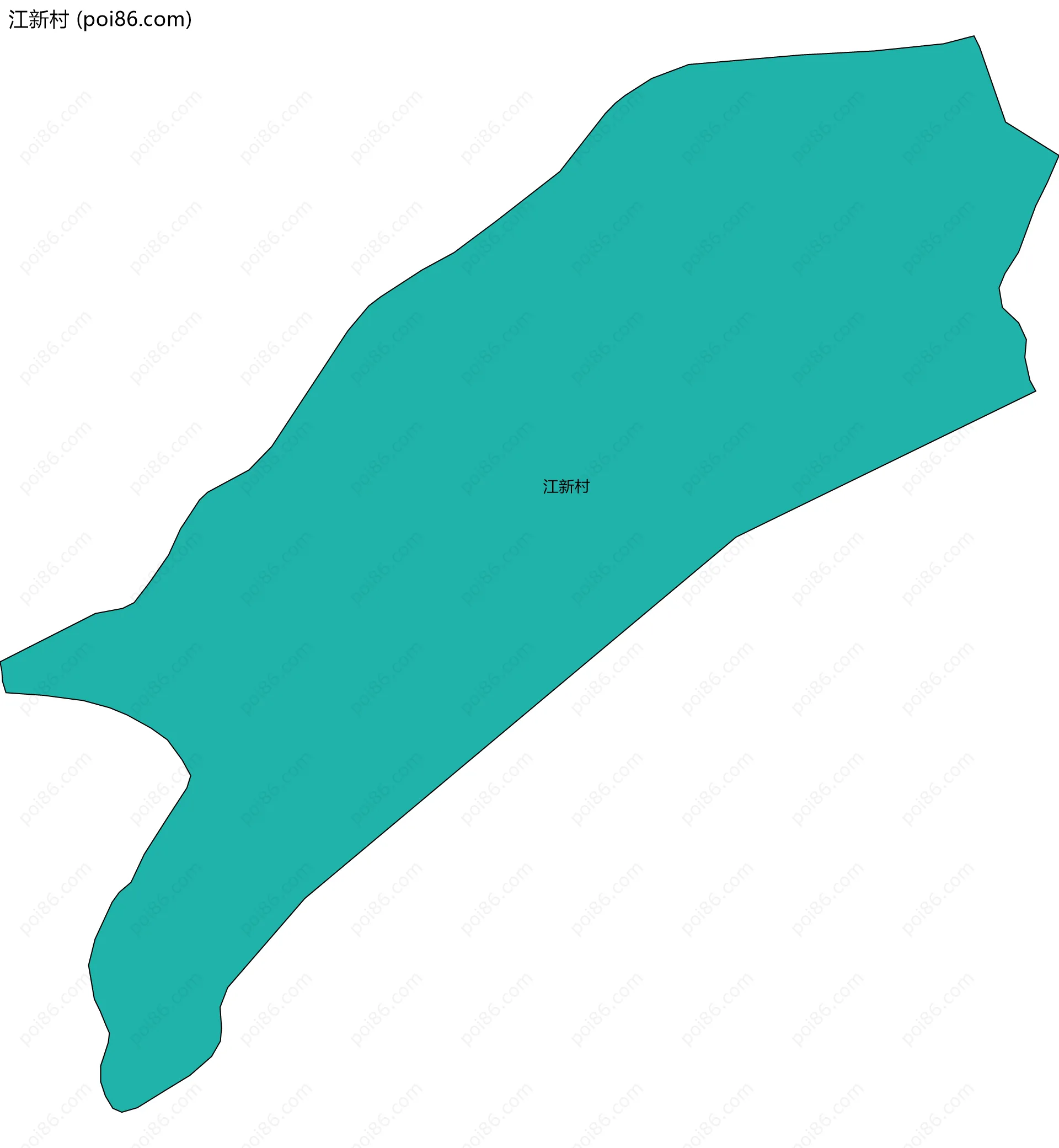江新村边界地图