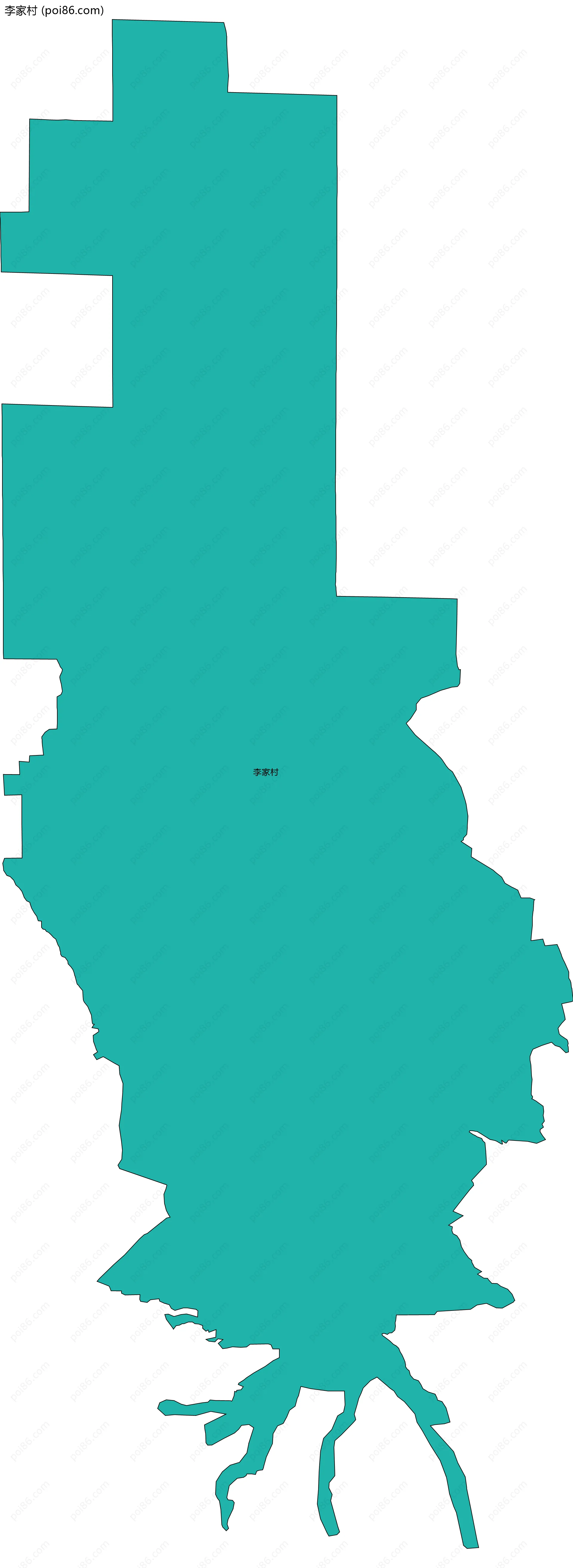 李家村边界地图