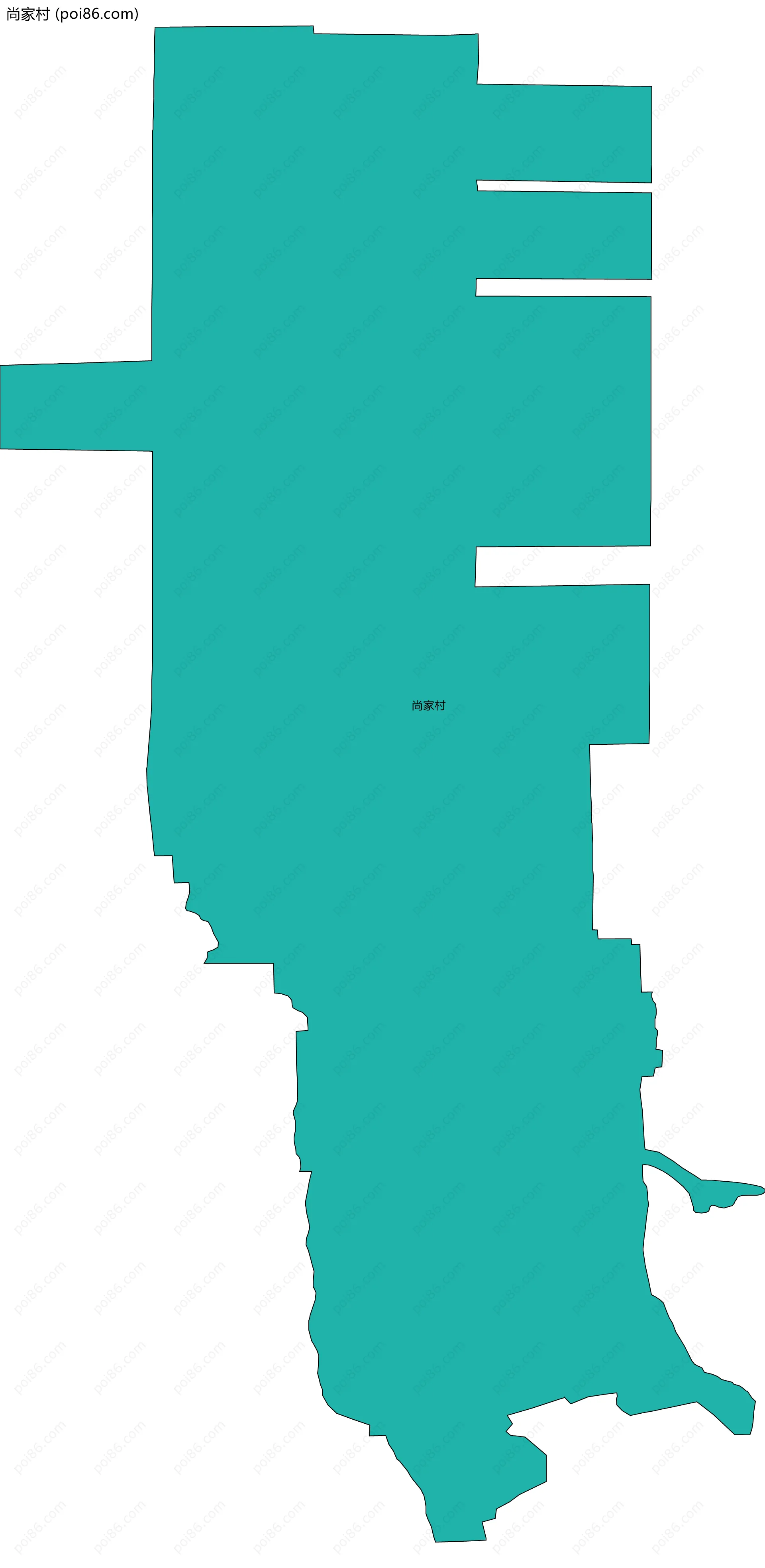 尚家村边界地图