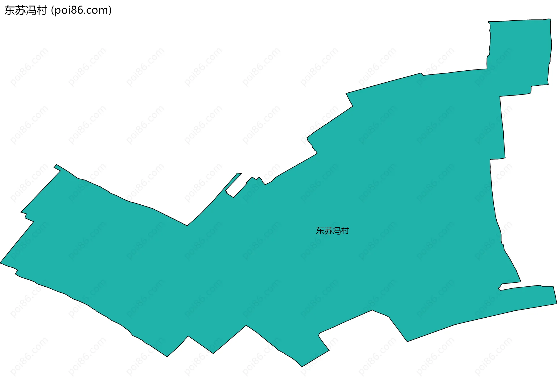 东苏冯村边界地图