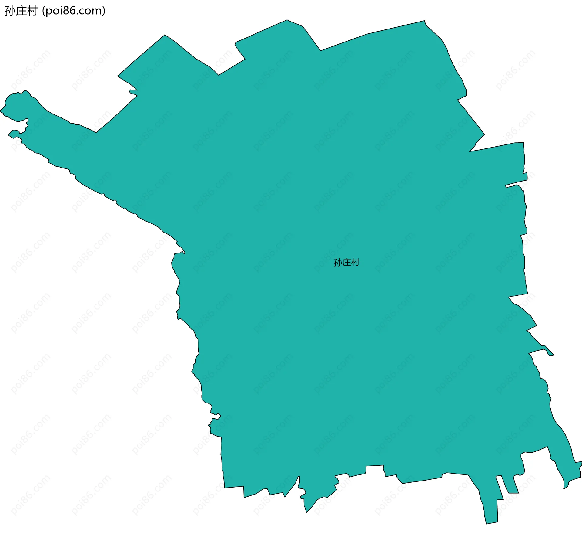 孙庄村边界地图