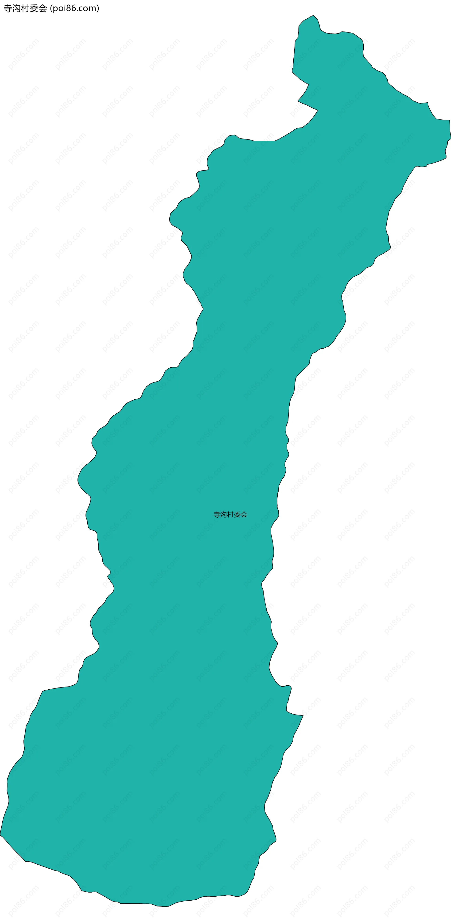 寺沟村委会边界地图