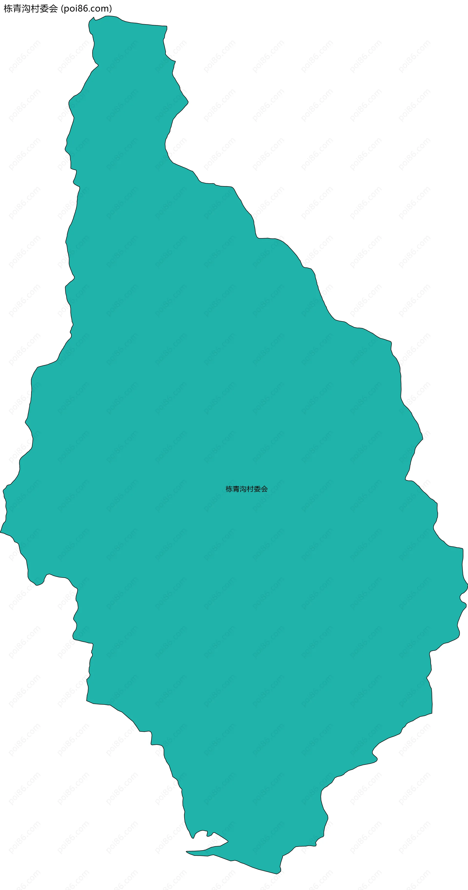 栋青沟村委会边界地图