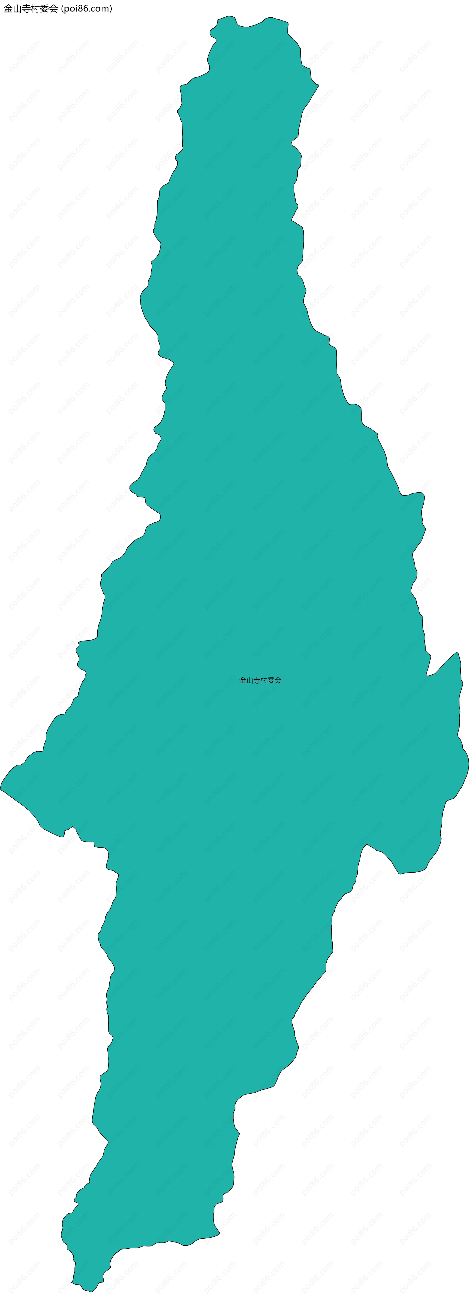 金山寺村委会边界地图