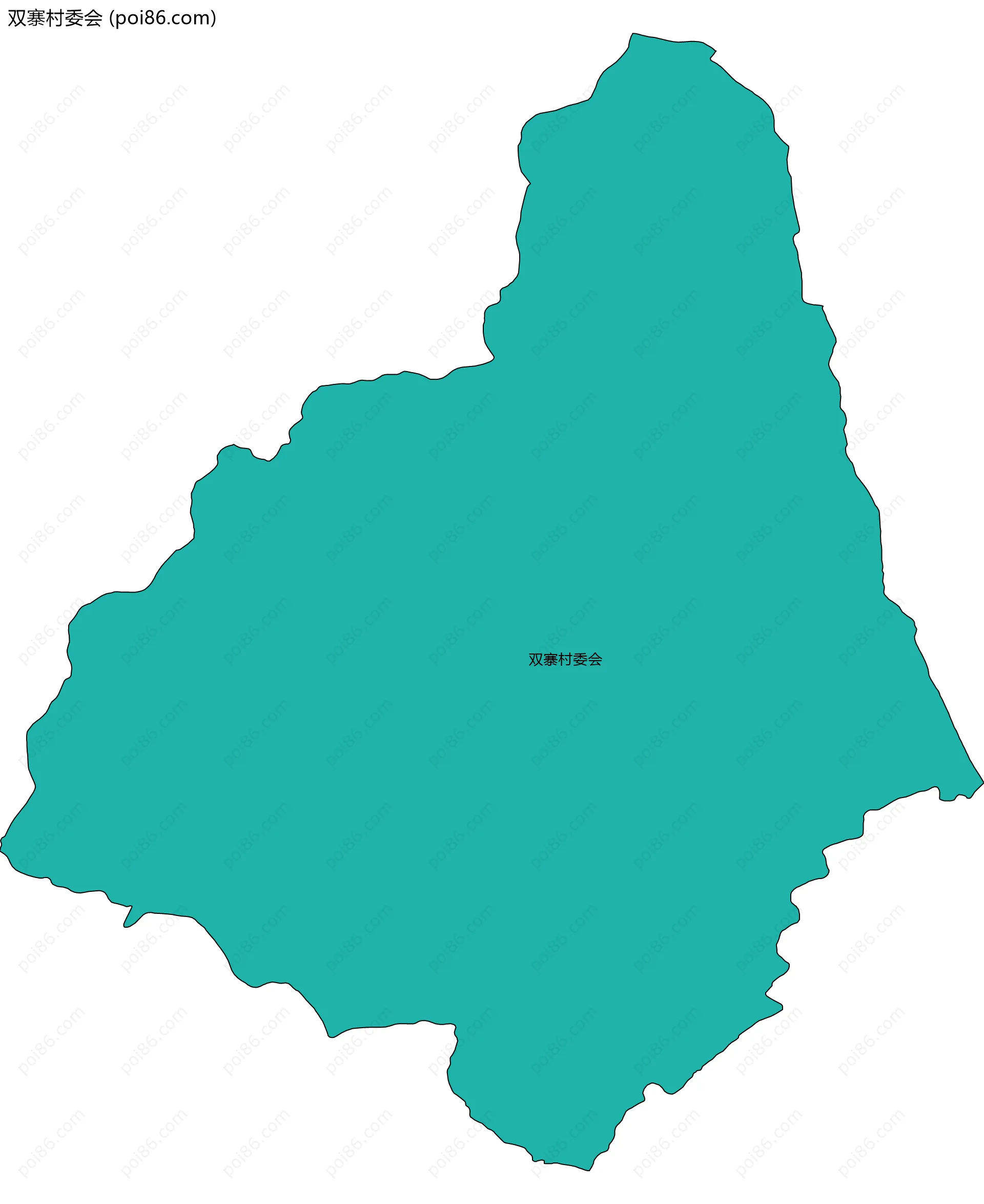 双寨村委会边界地图