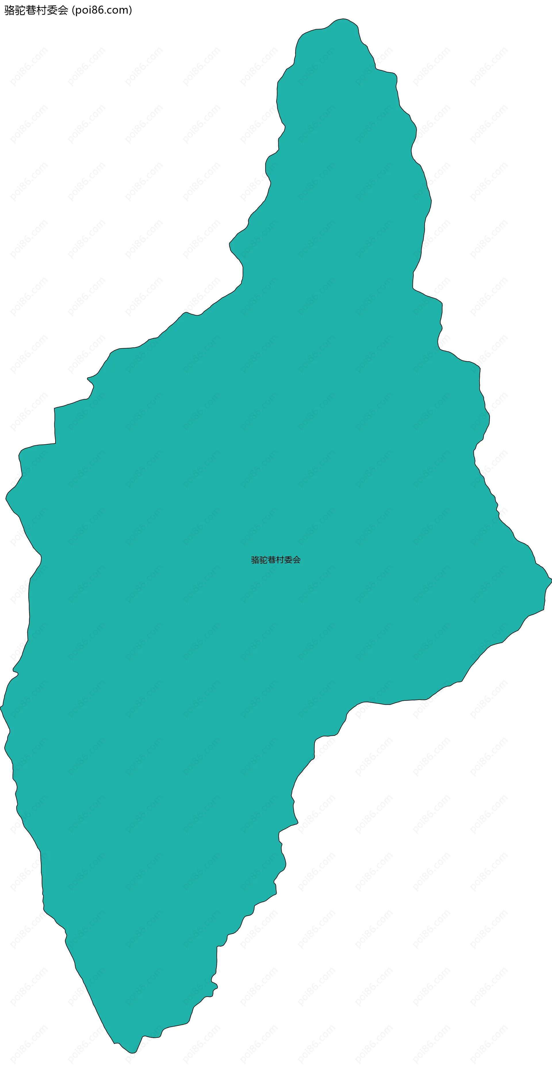 骆驼巷村委会边界地图