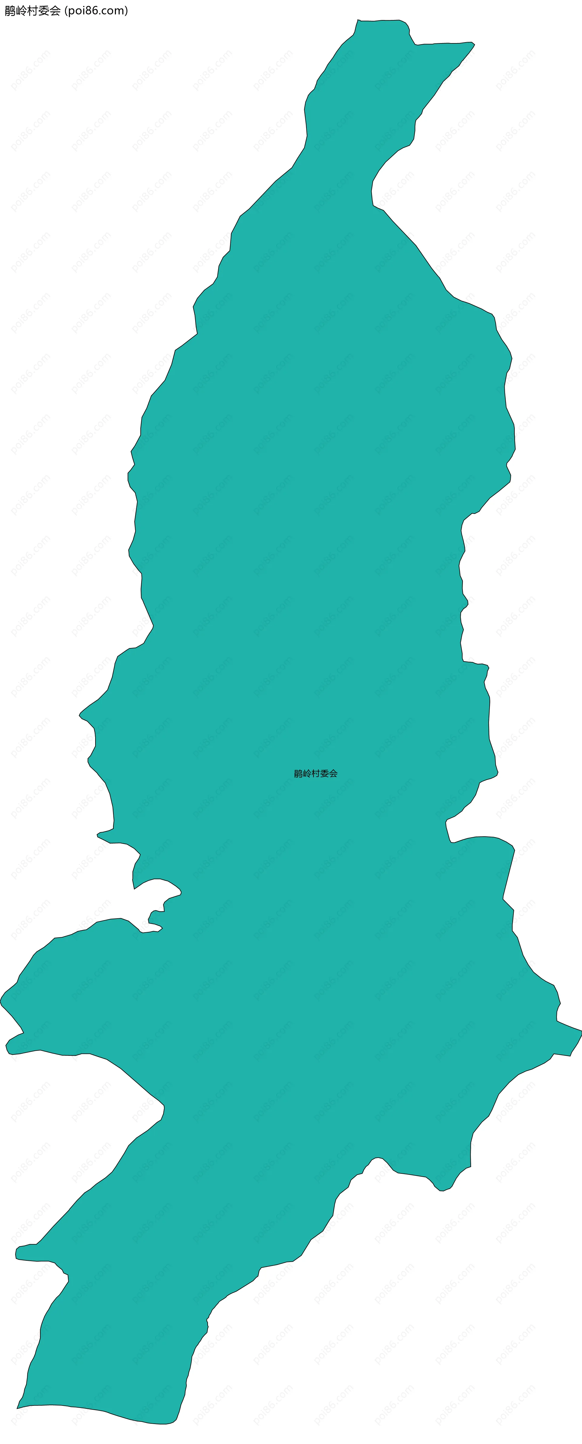 鹃岭村委会边界地图