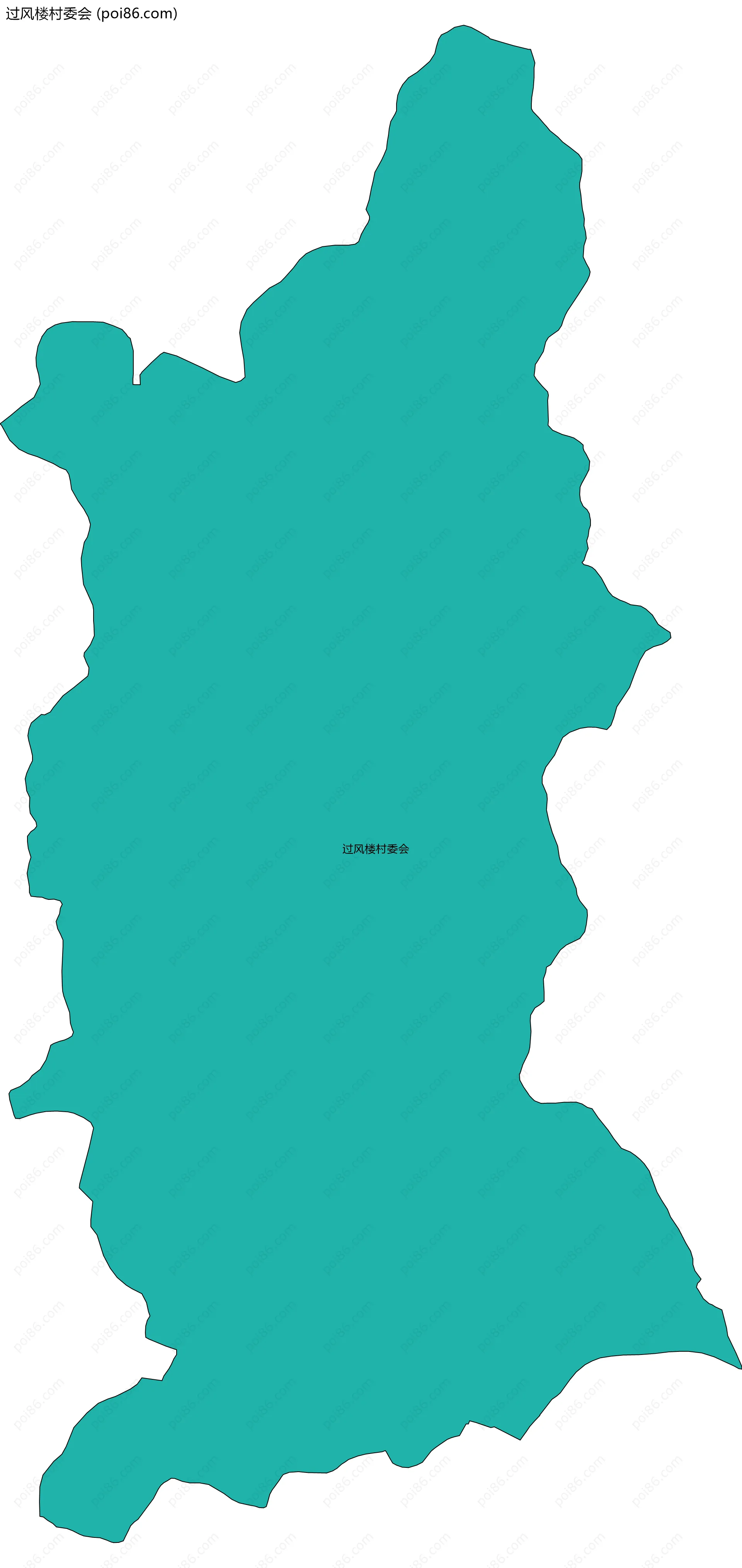 过风楼村委会边界地图