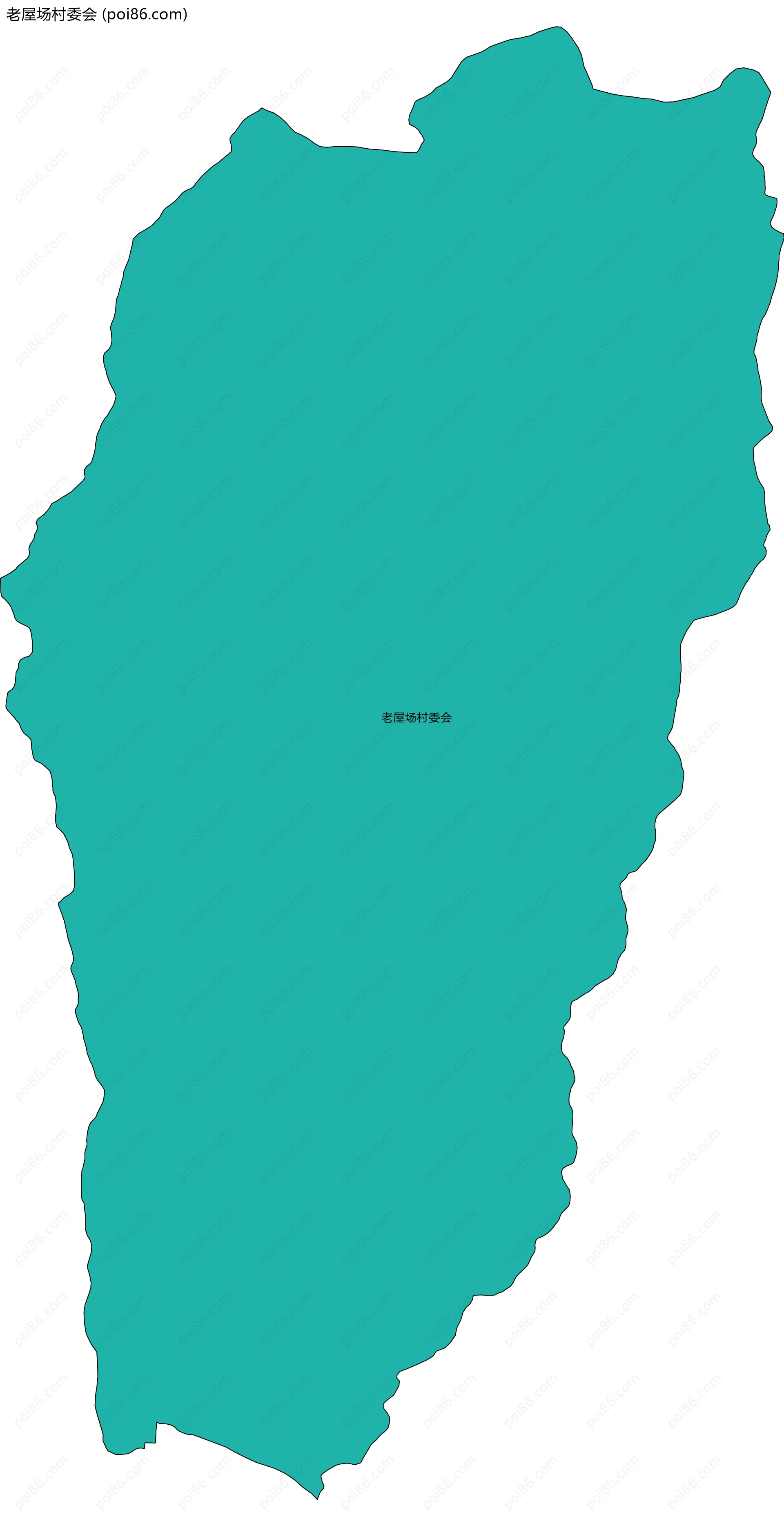 老屋场村委会边界地图