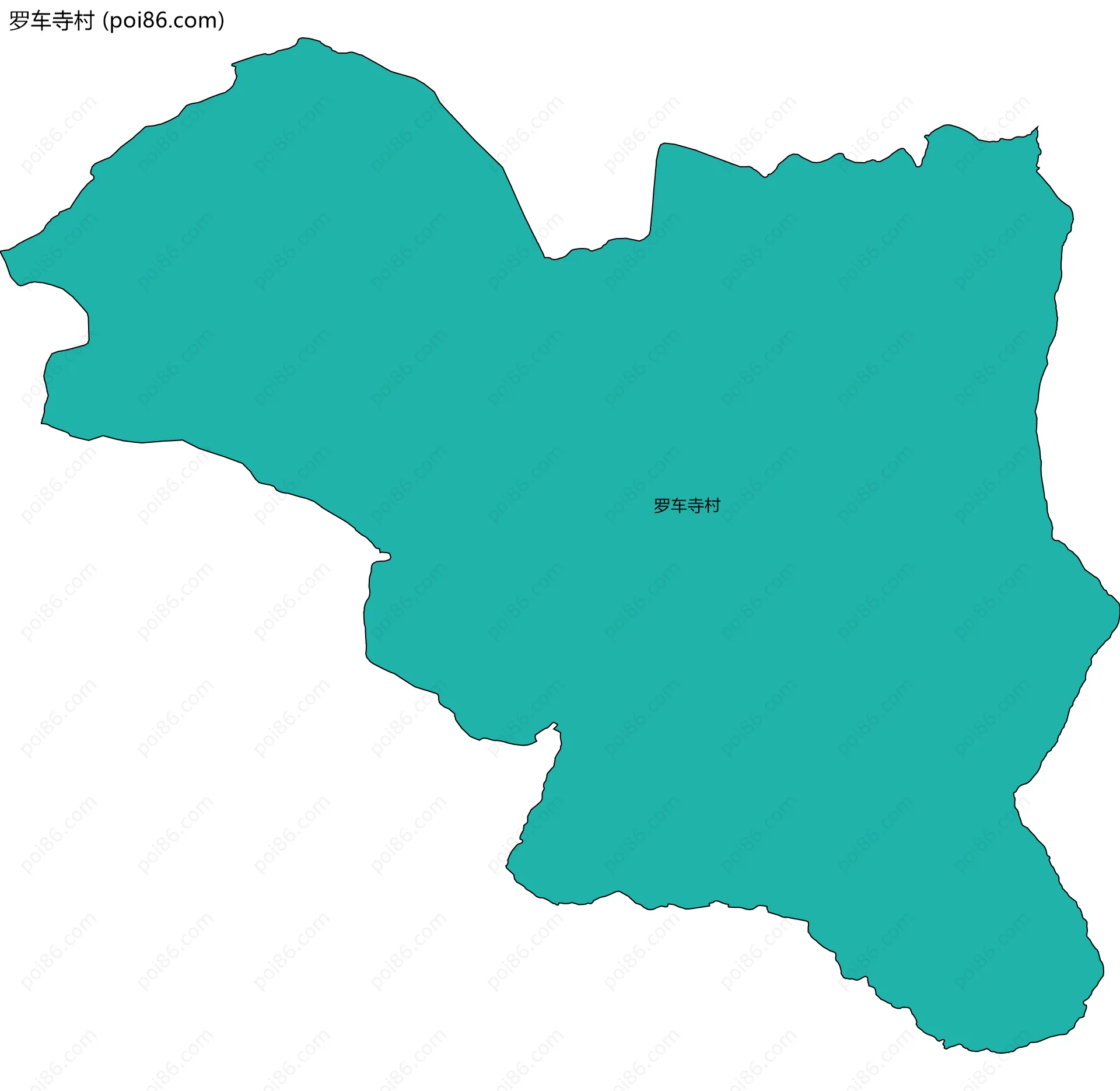 罗车寺村边界地图