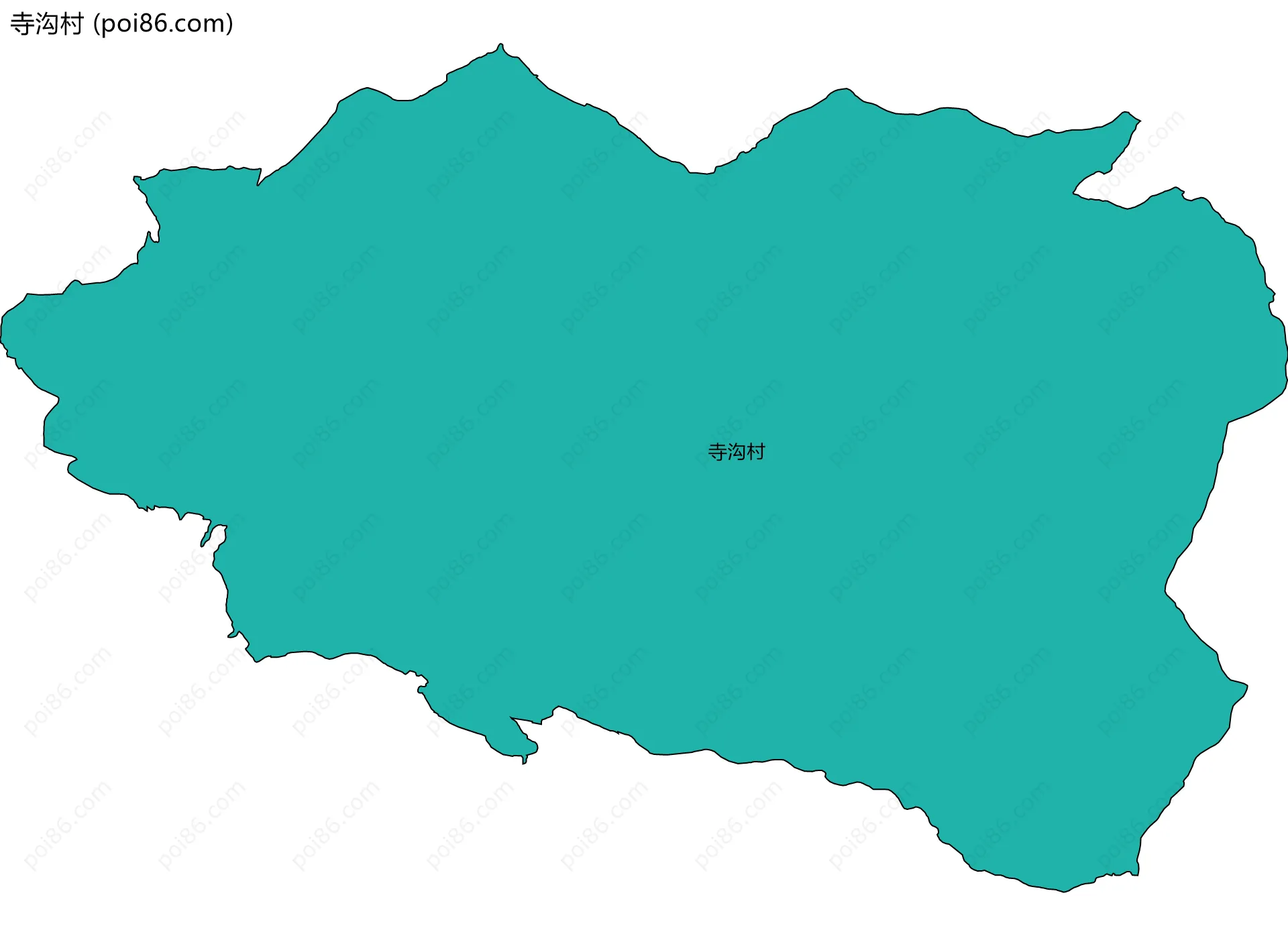 寺沟村边界地图