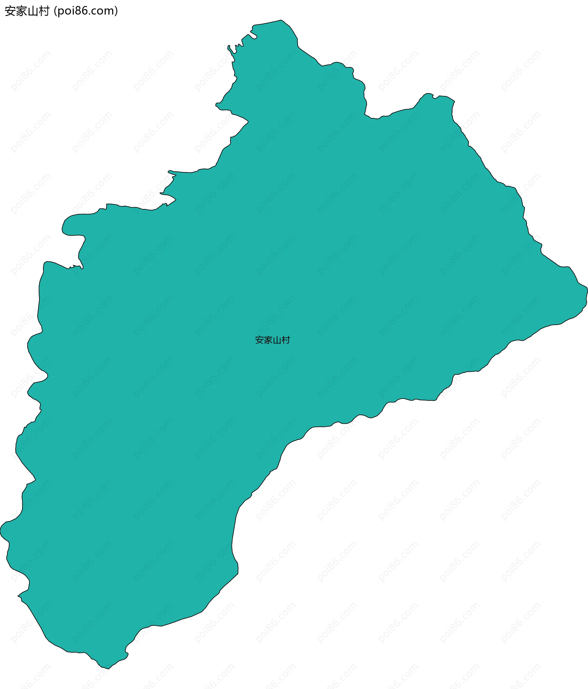 安家山村边界地图