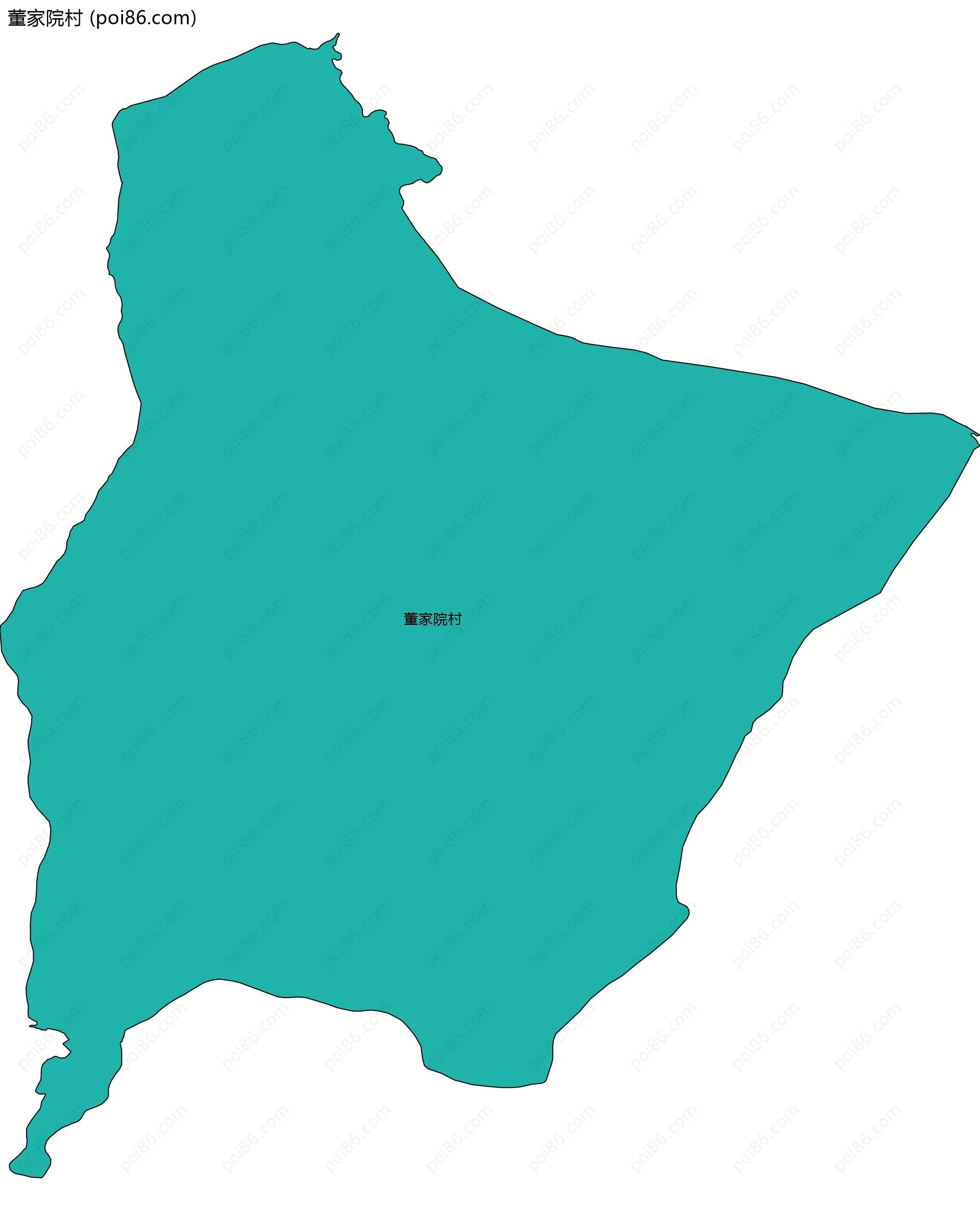 董家院村边界地图