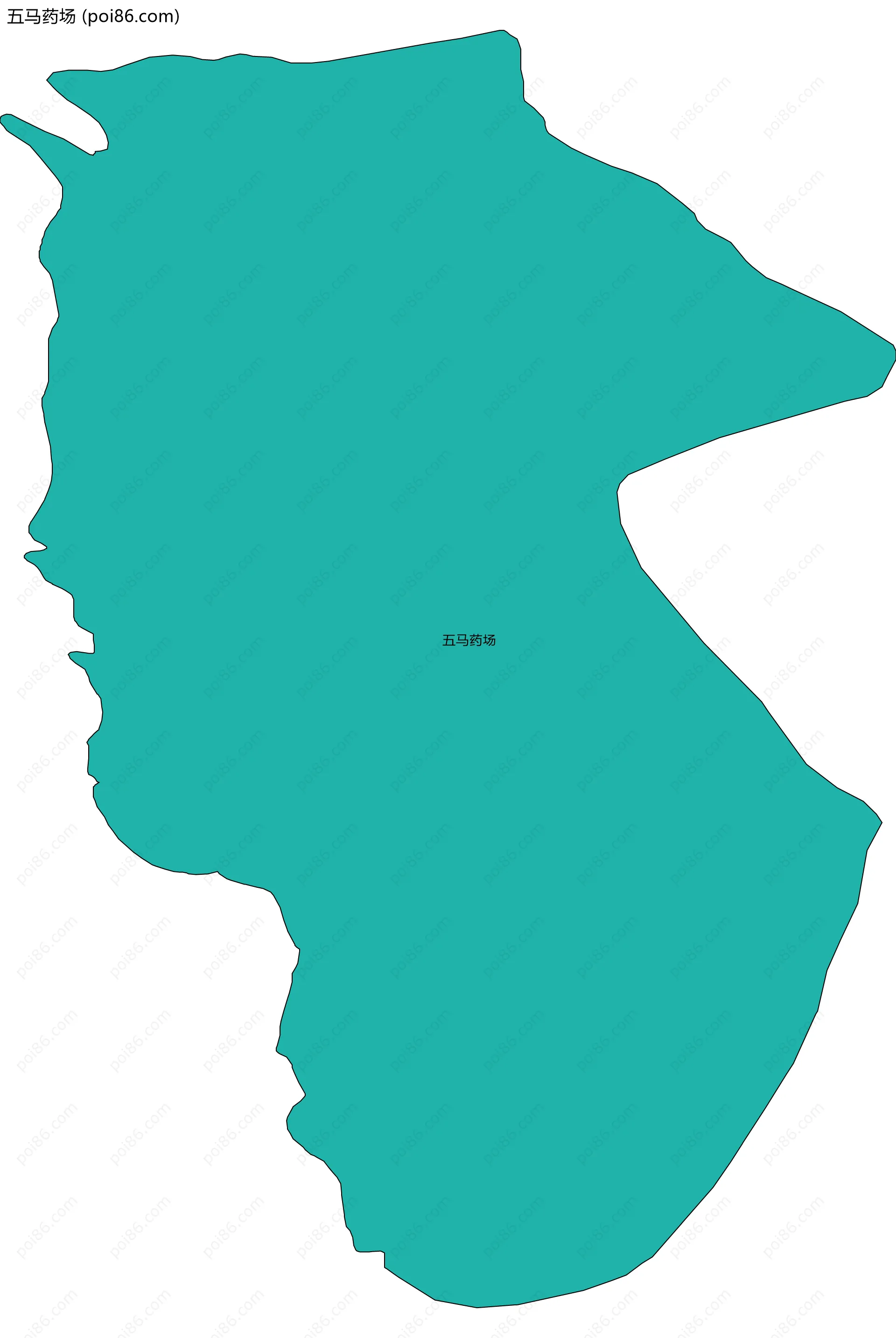 五马药场边界地图