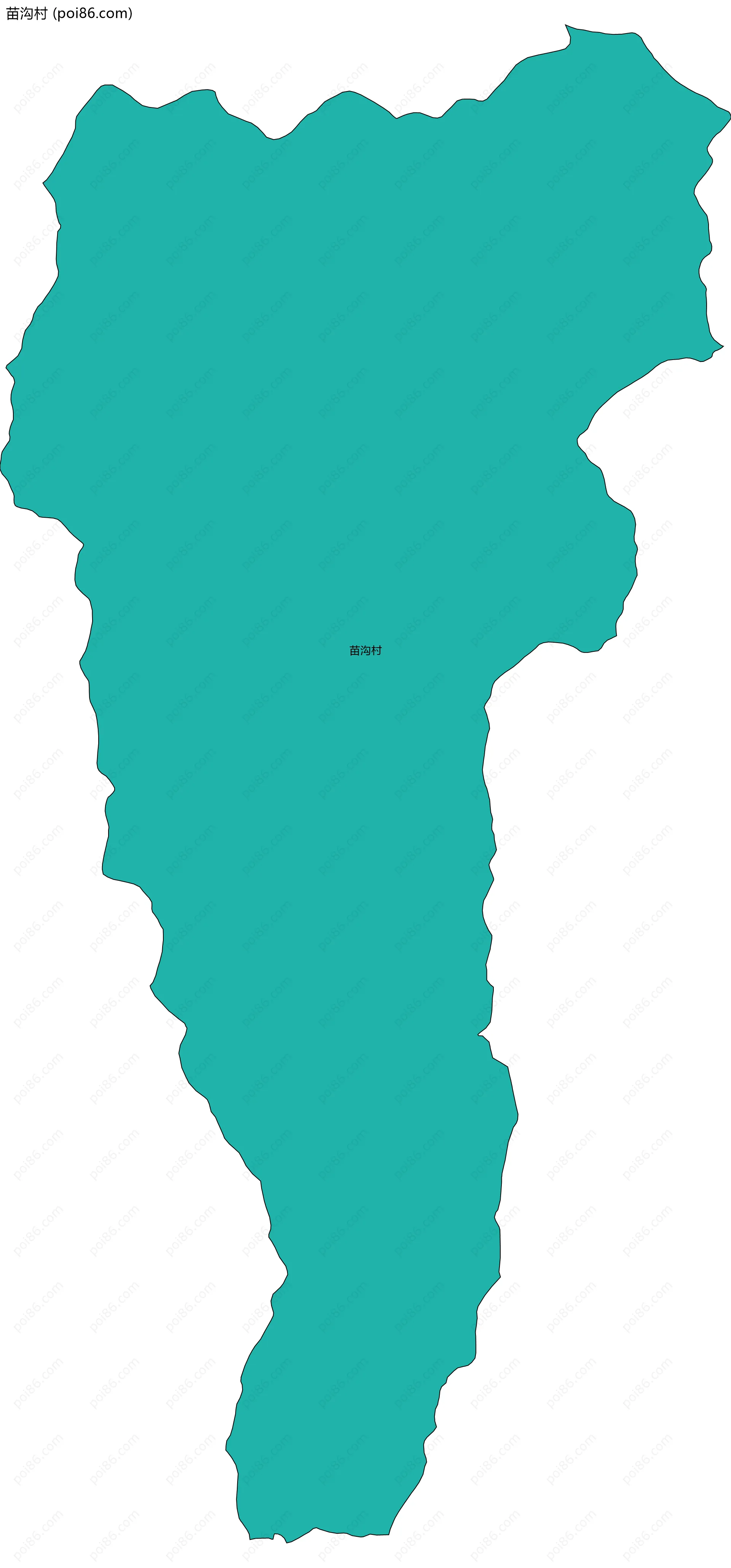 苗沟村边界地图