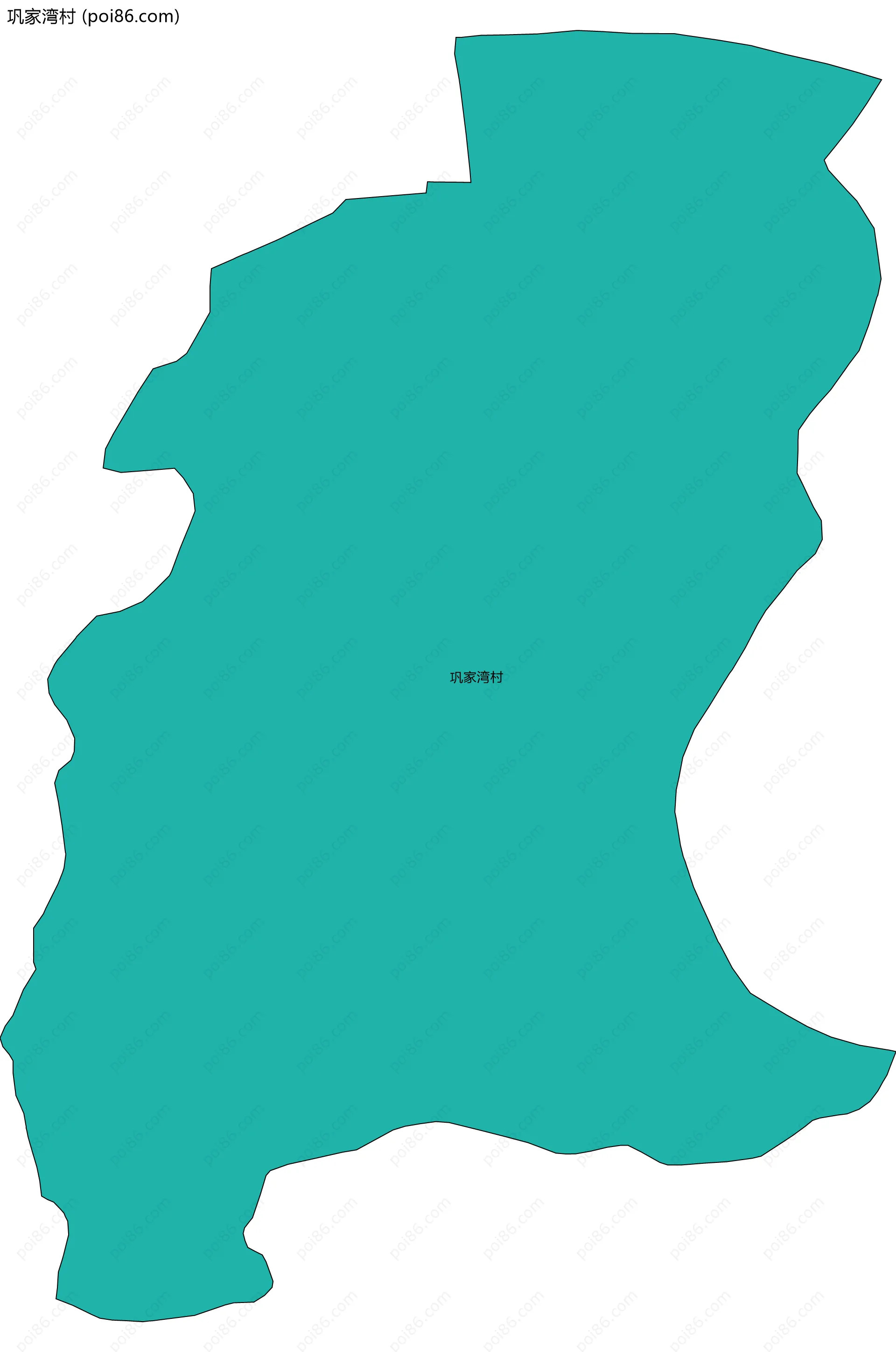 巩家湾村边界地图