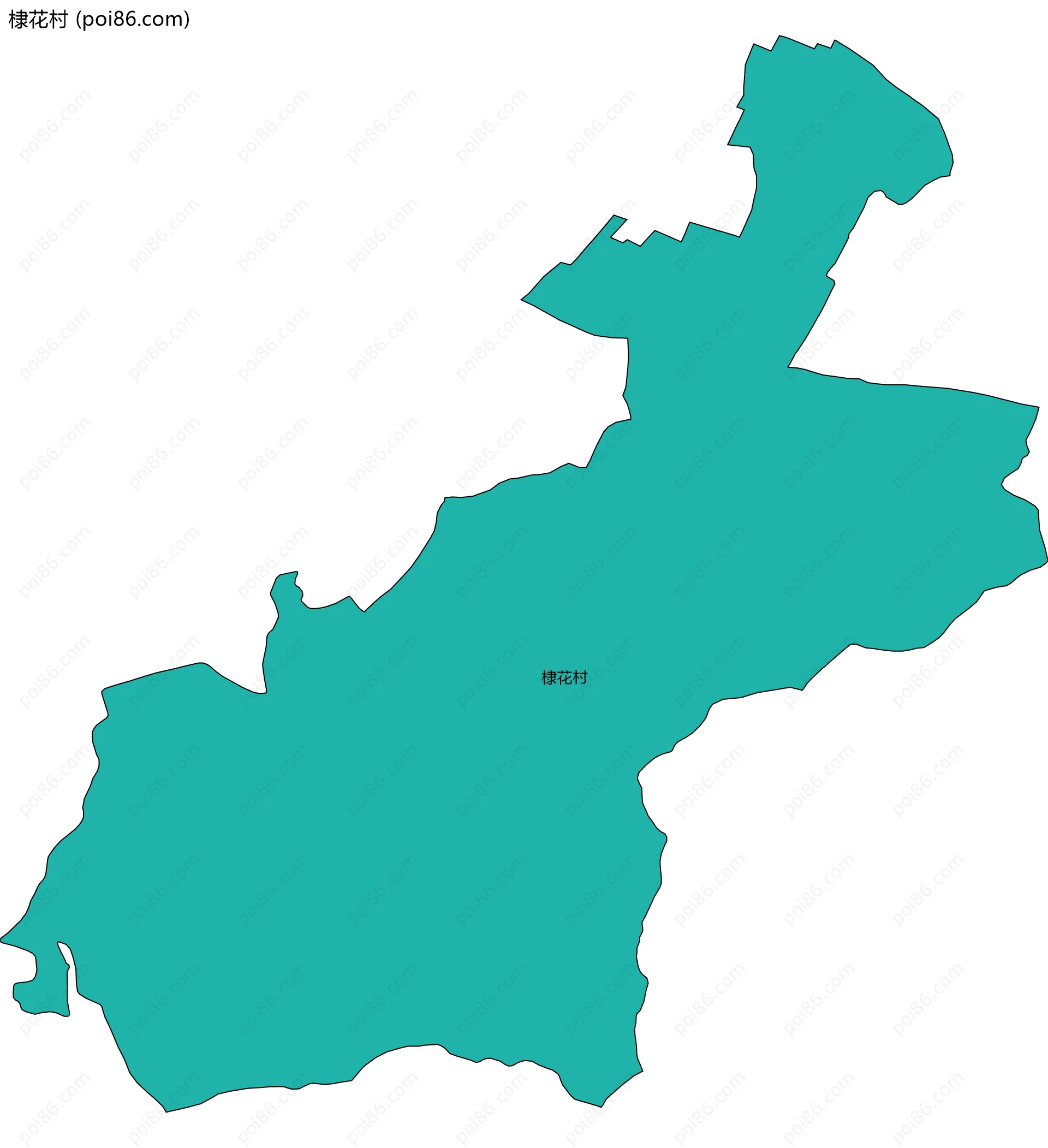 棣花村边界地图