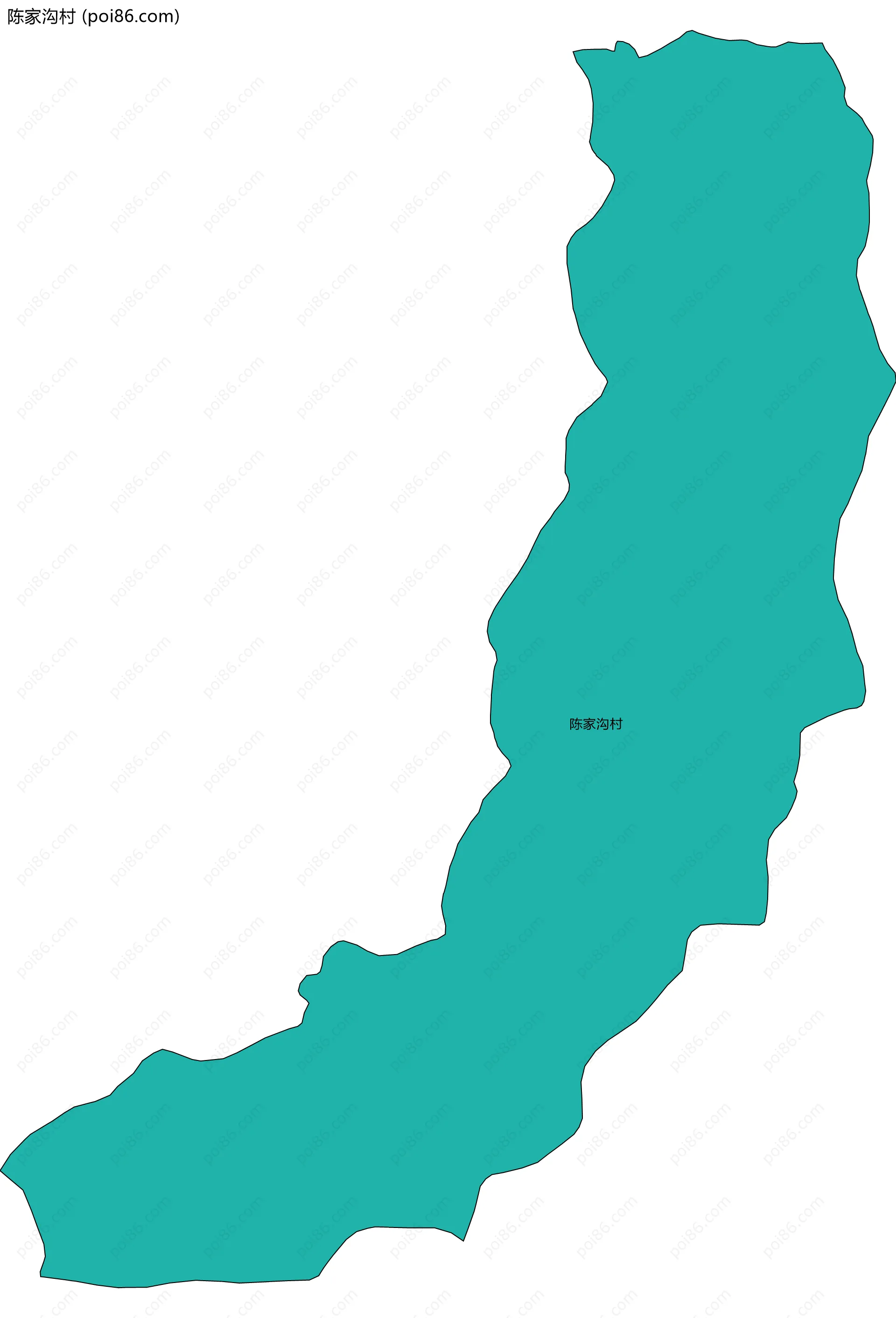 陈家沟村边界地图