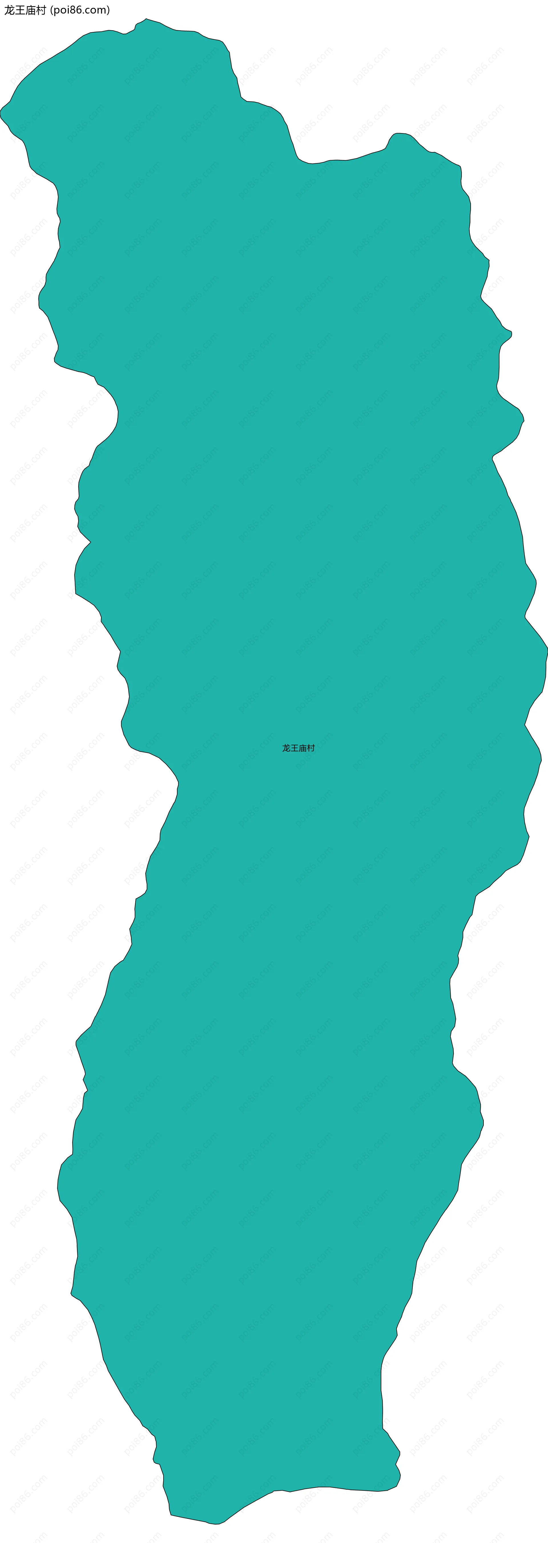 龙王庙村边界地图