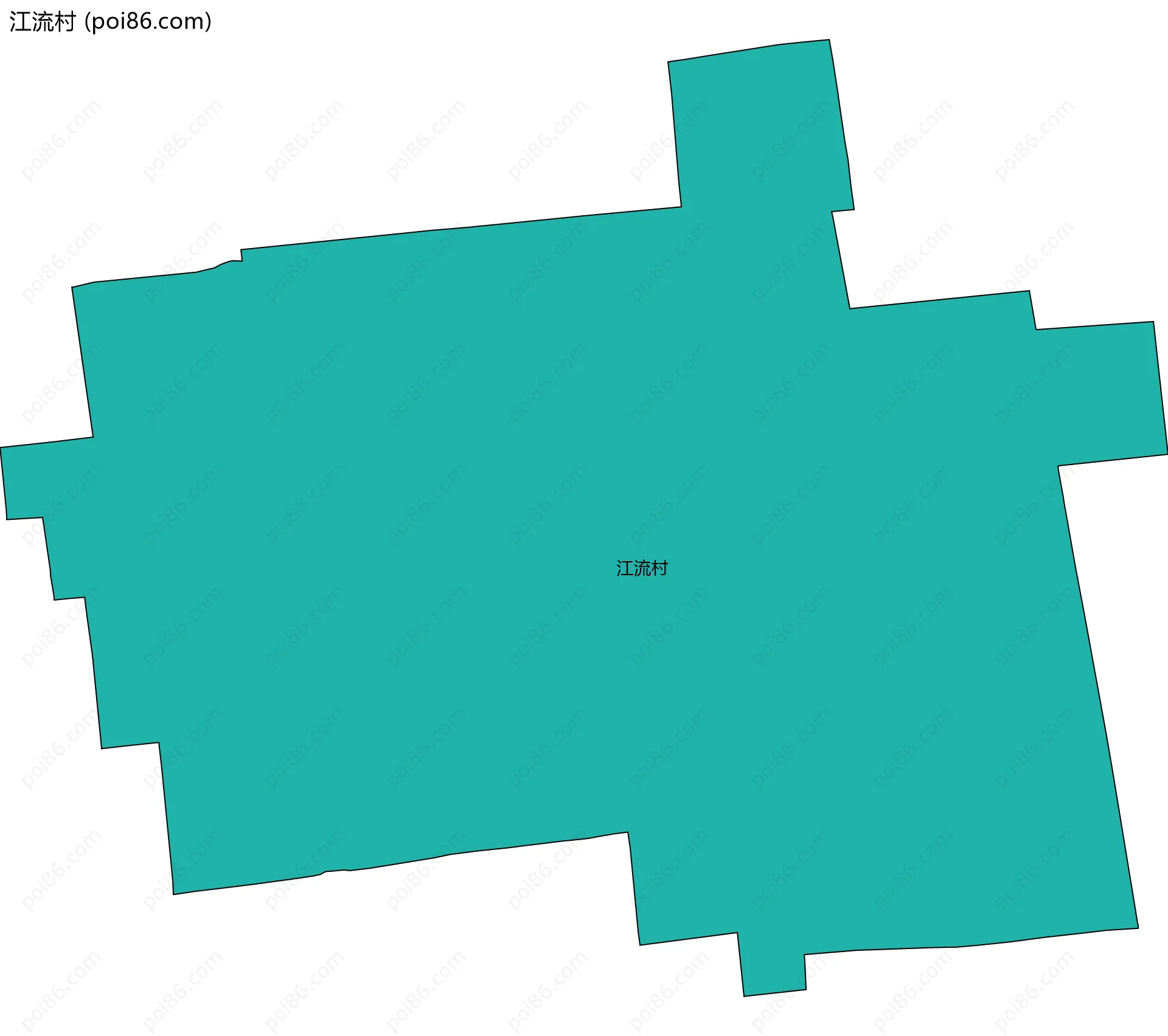 江流村边界地图