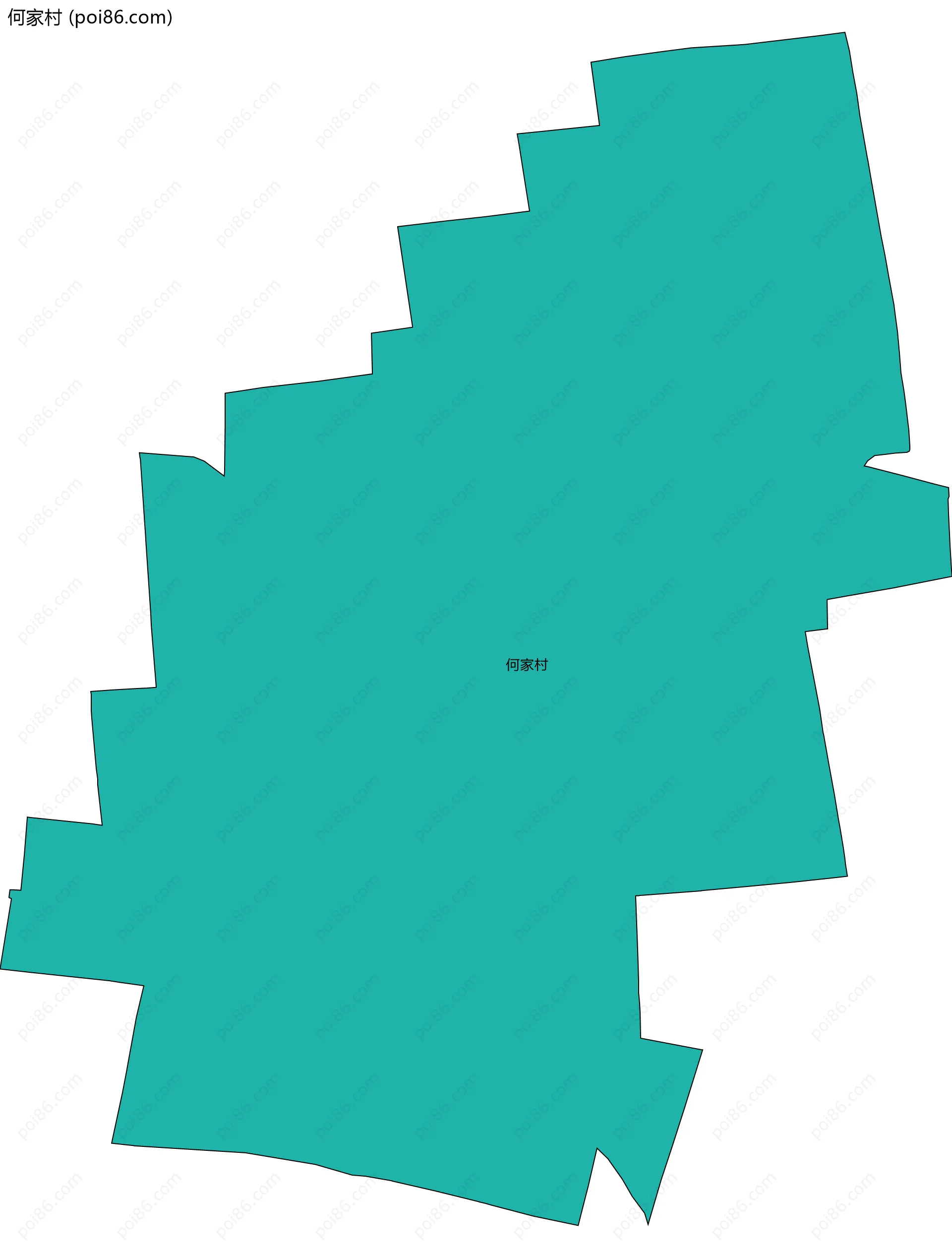 何家村边界地图