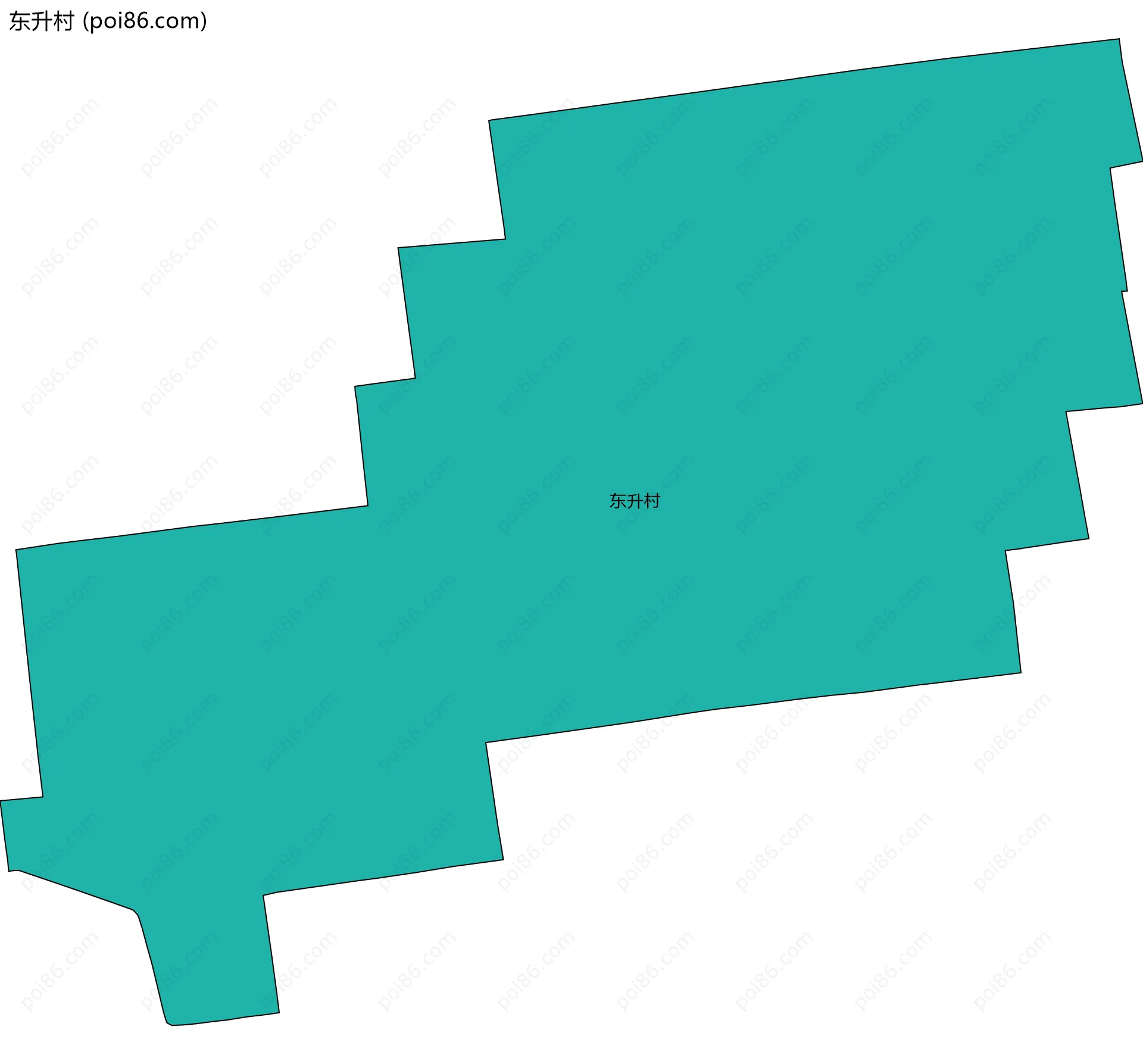 东升村边界地图