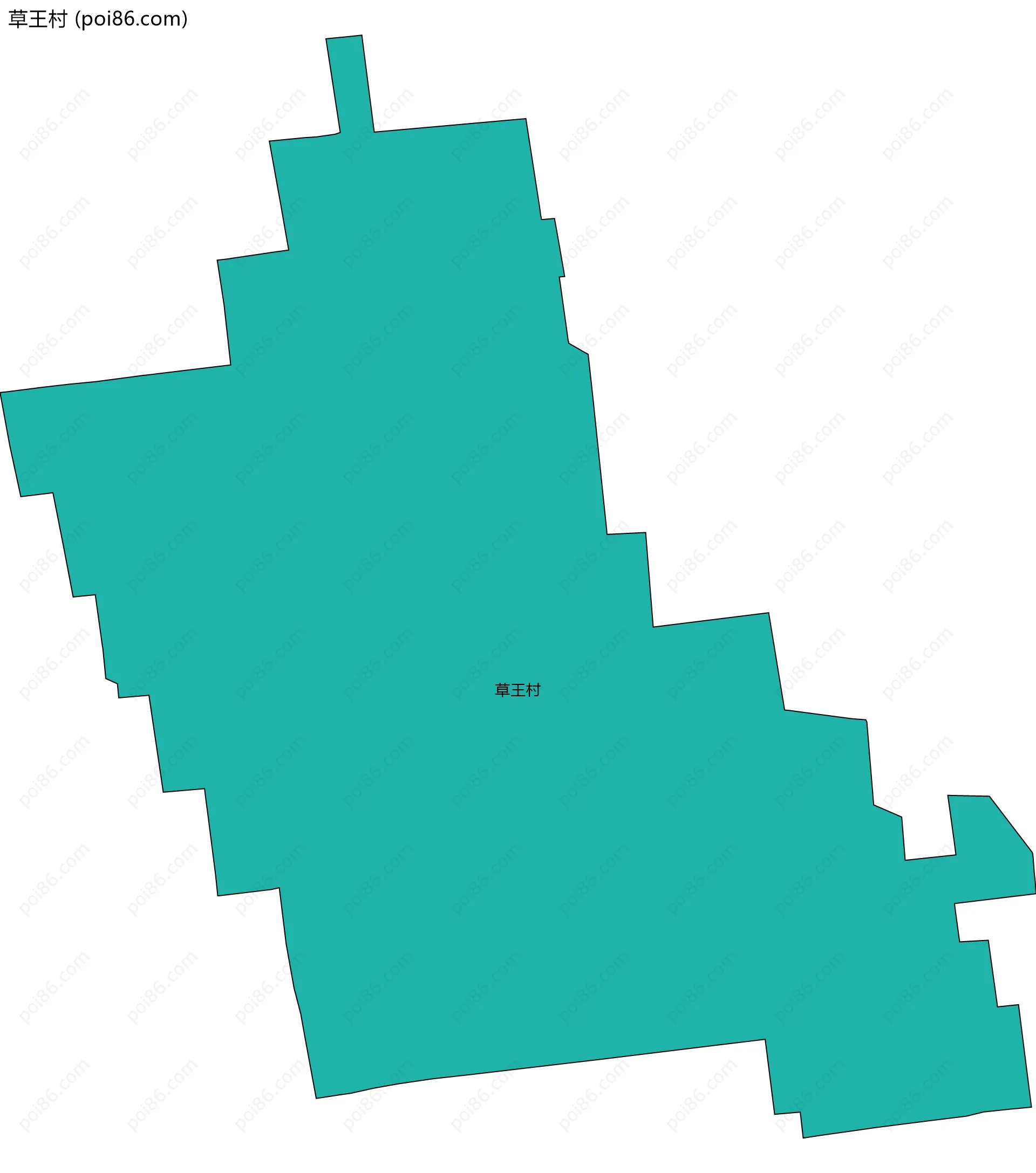 草王村边界地图