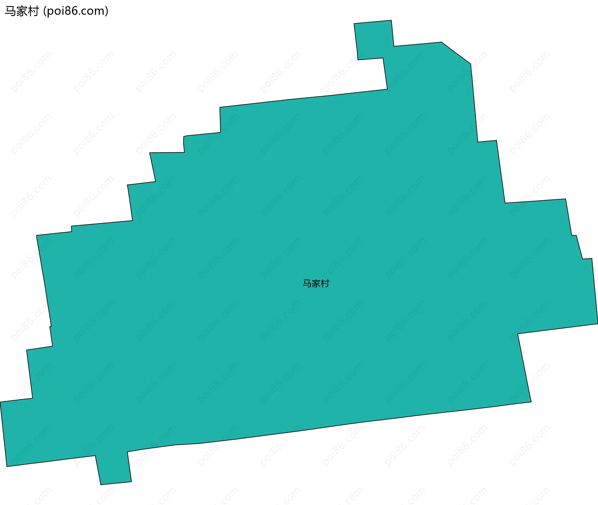 马家村边界地图