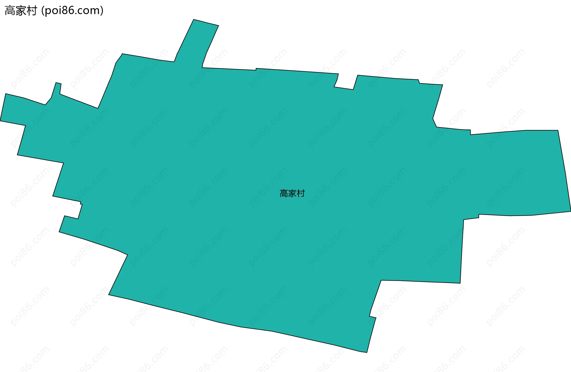 高家村边界地图